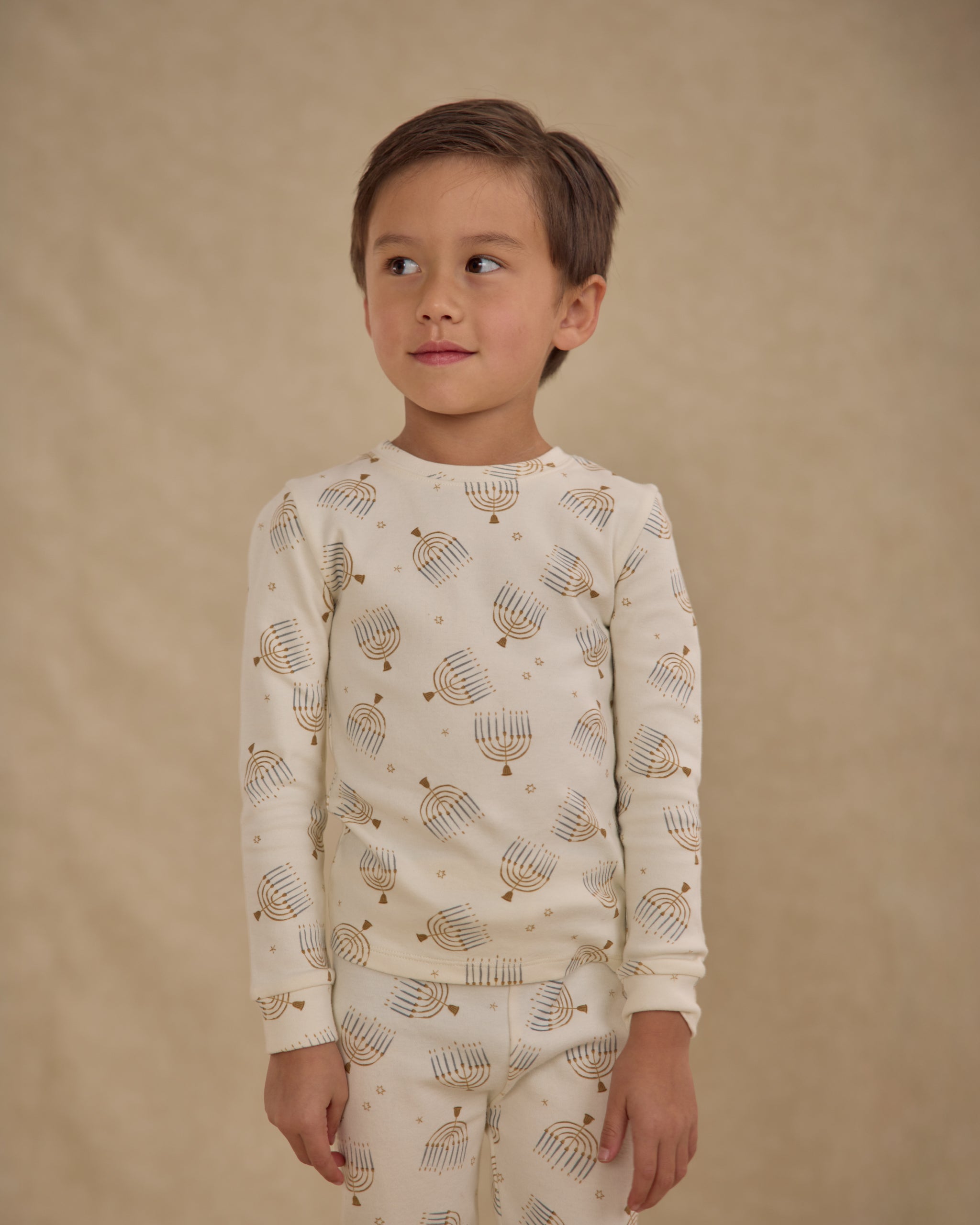 Organic Long Sleeve Pajama Set || Hanukkah