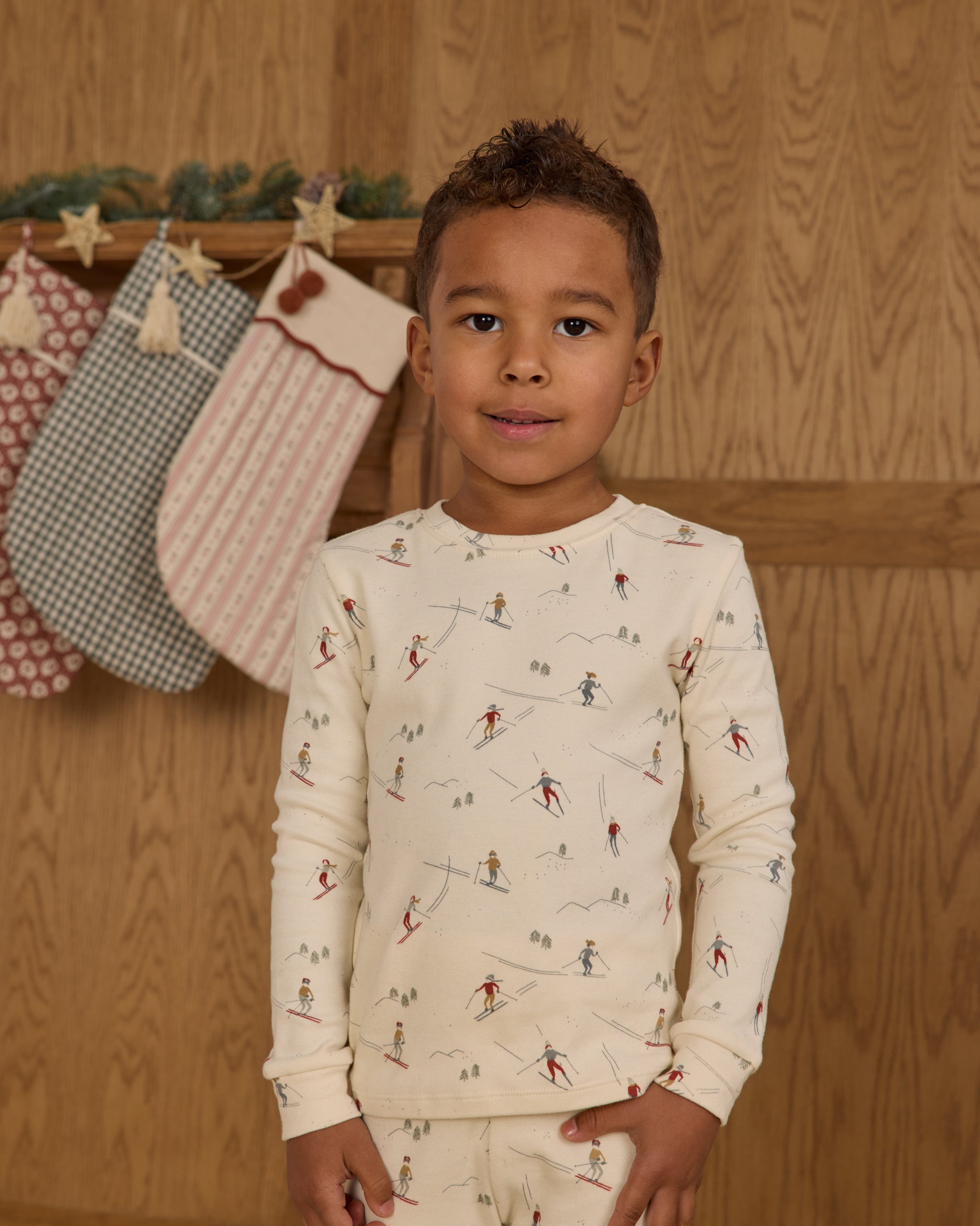 Organic Long Sleeve Pajama Set || Skiers