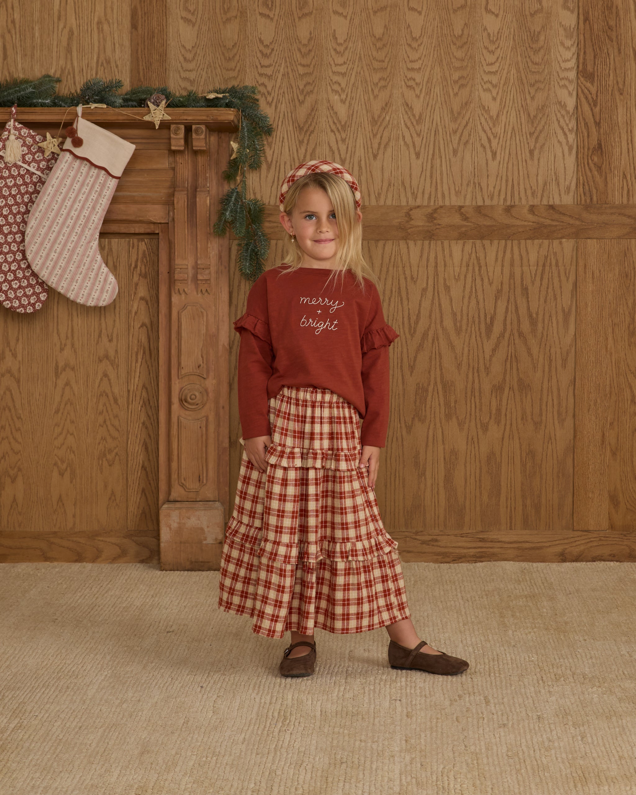 Ruffle Long Sleeve Tee || Merry + Bright