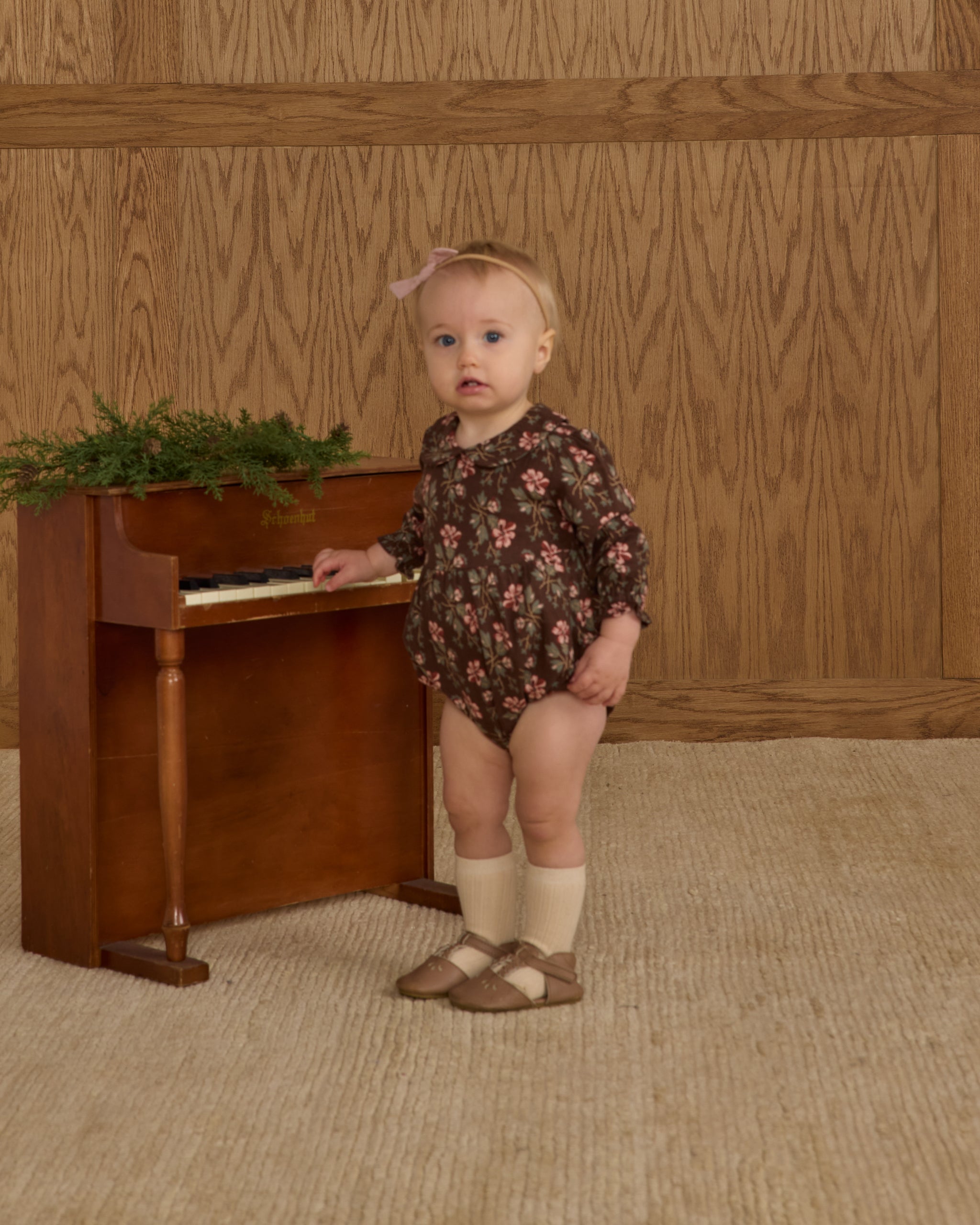 Cora Romper || Winter Floral
