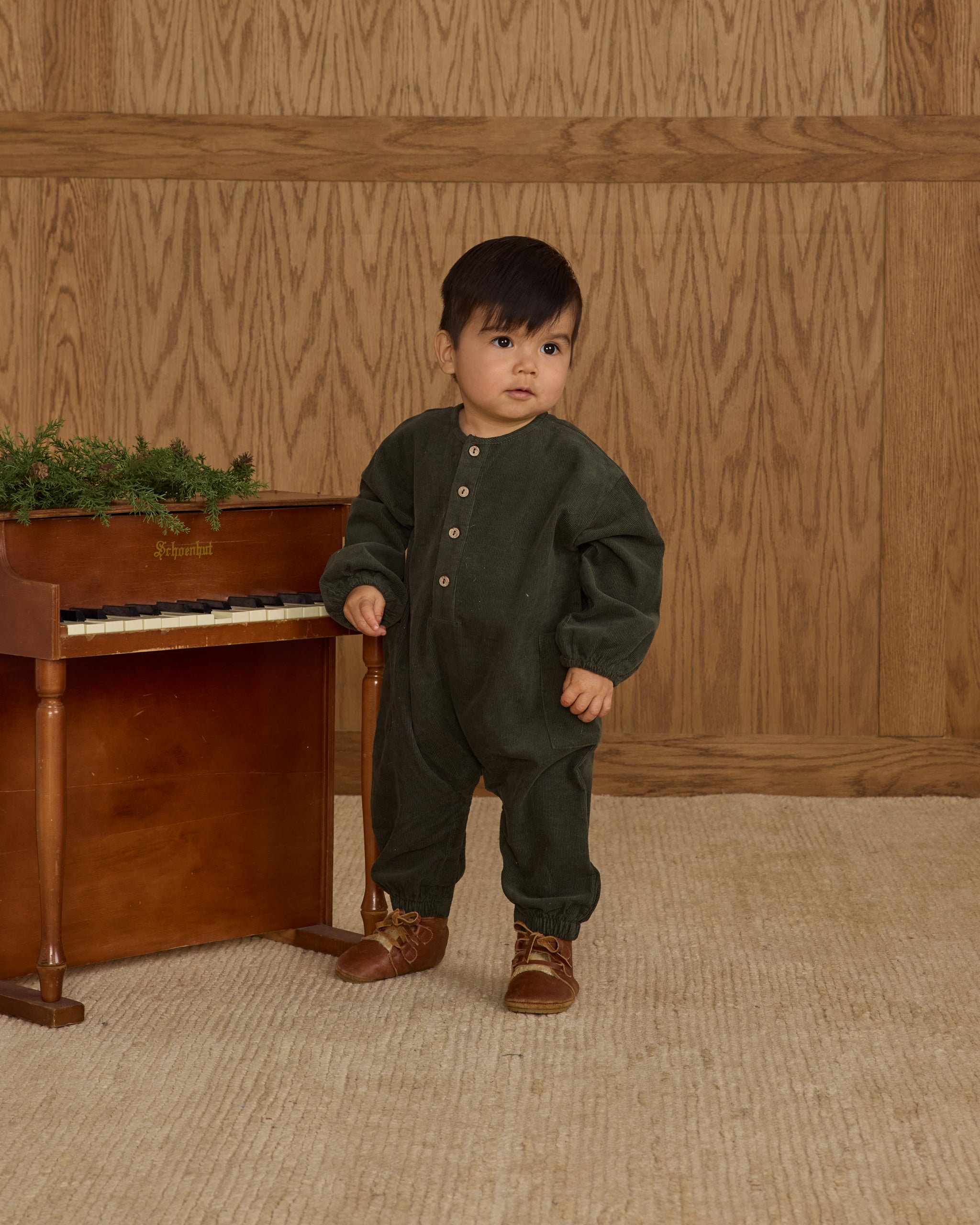 Relaxed Woven Jumpsuit || Evergreen