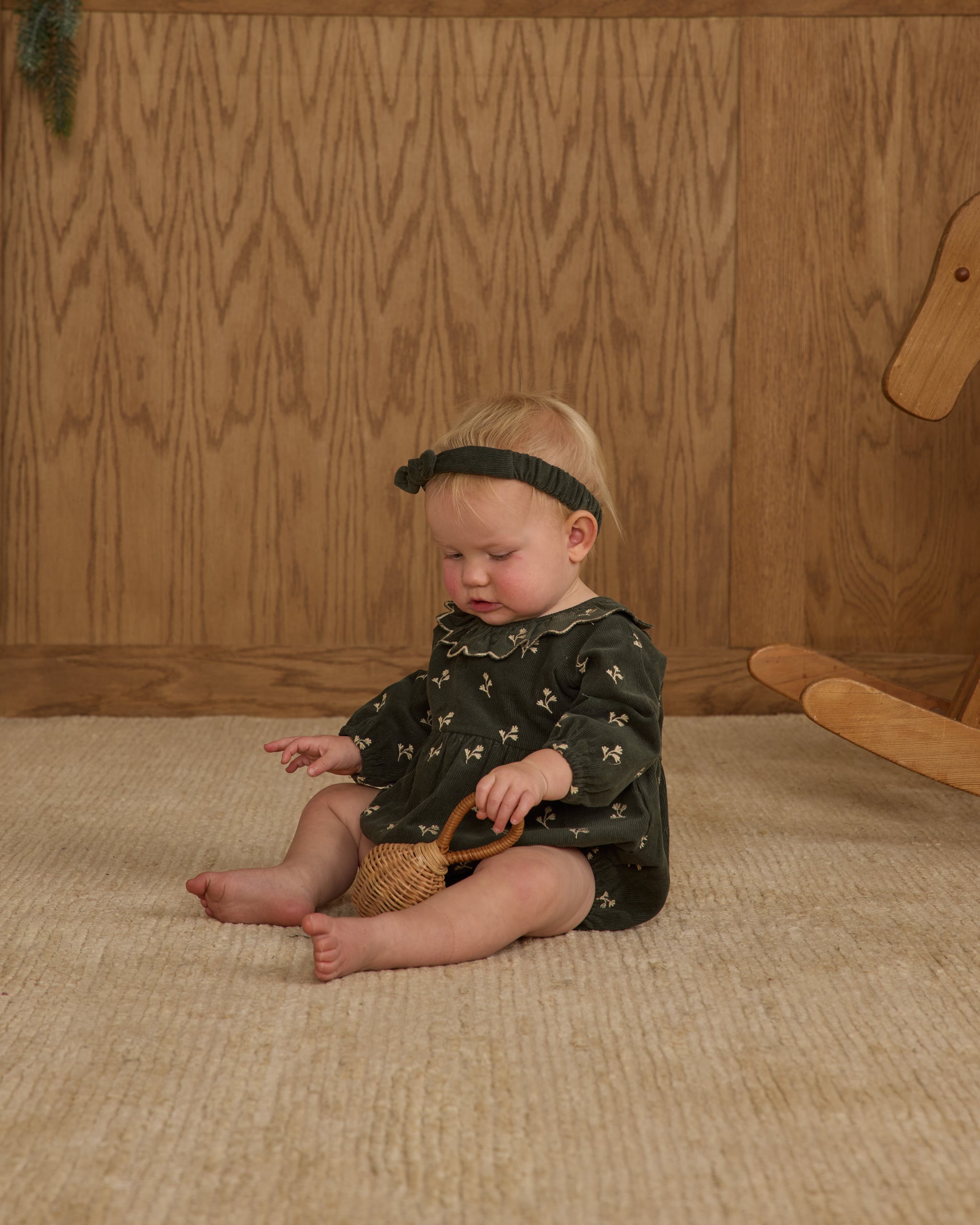 Baby Bow Headband || Evergreen