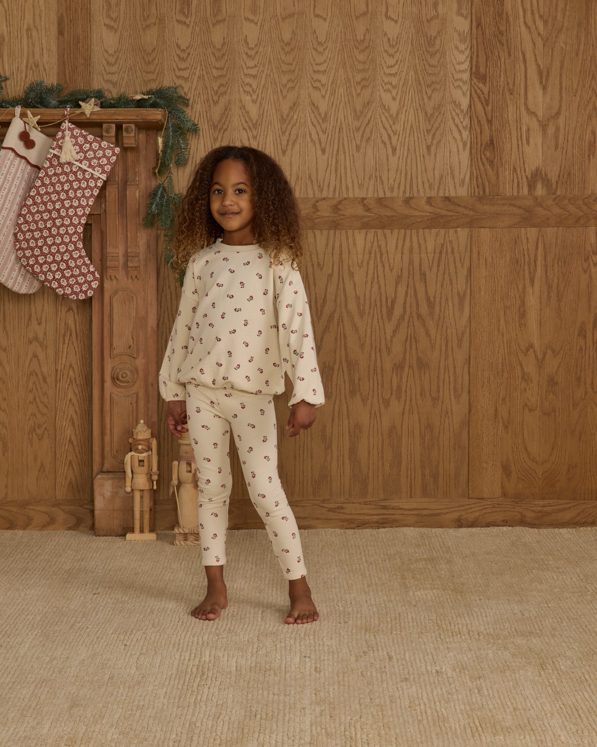 Spongey Knit Set || Ruby Ditsy