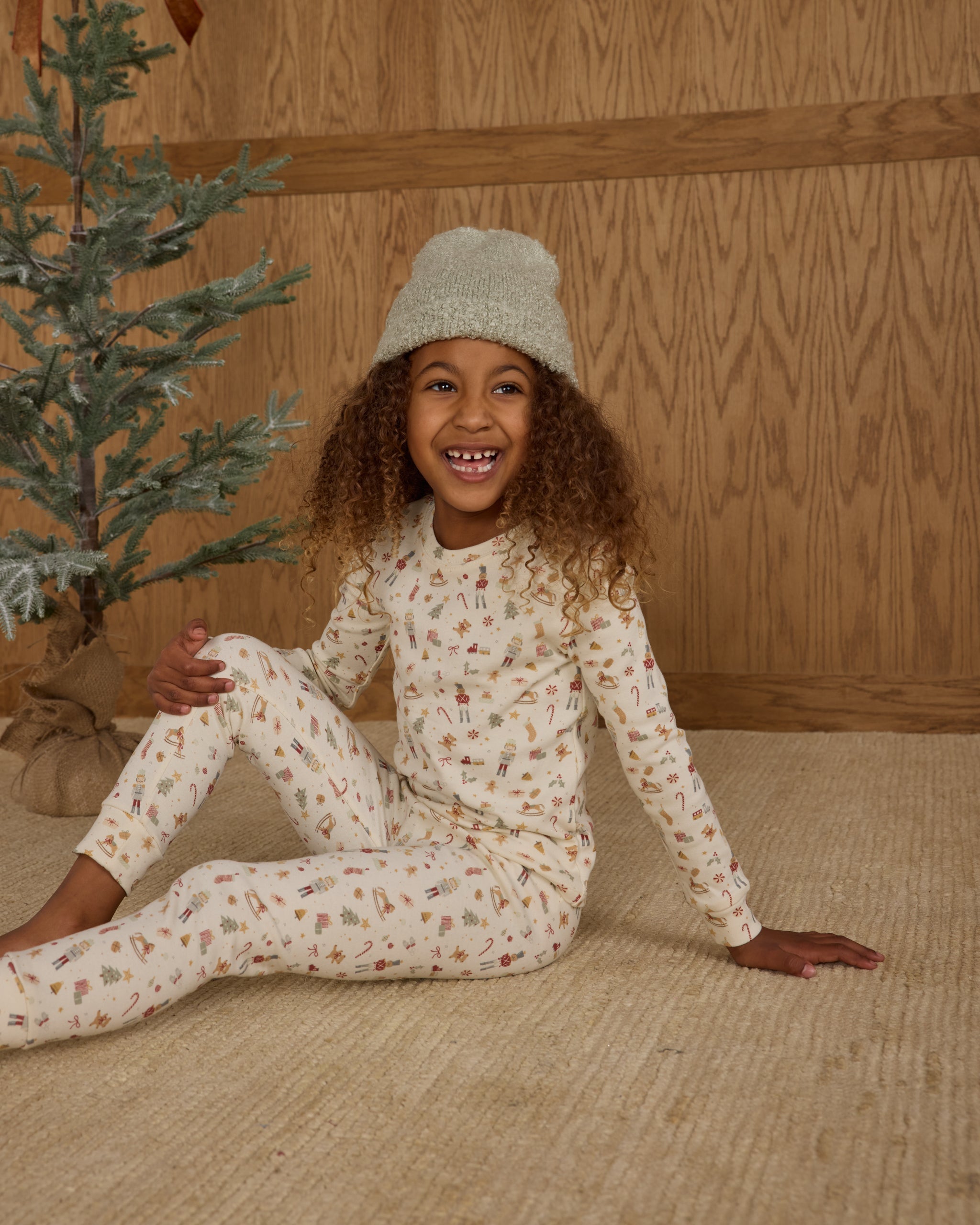 Organic Long Sleeve Pajama Set || Festive
