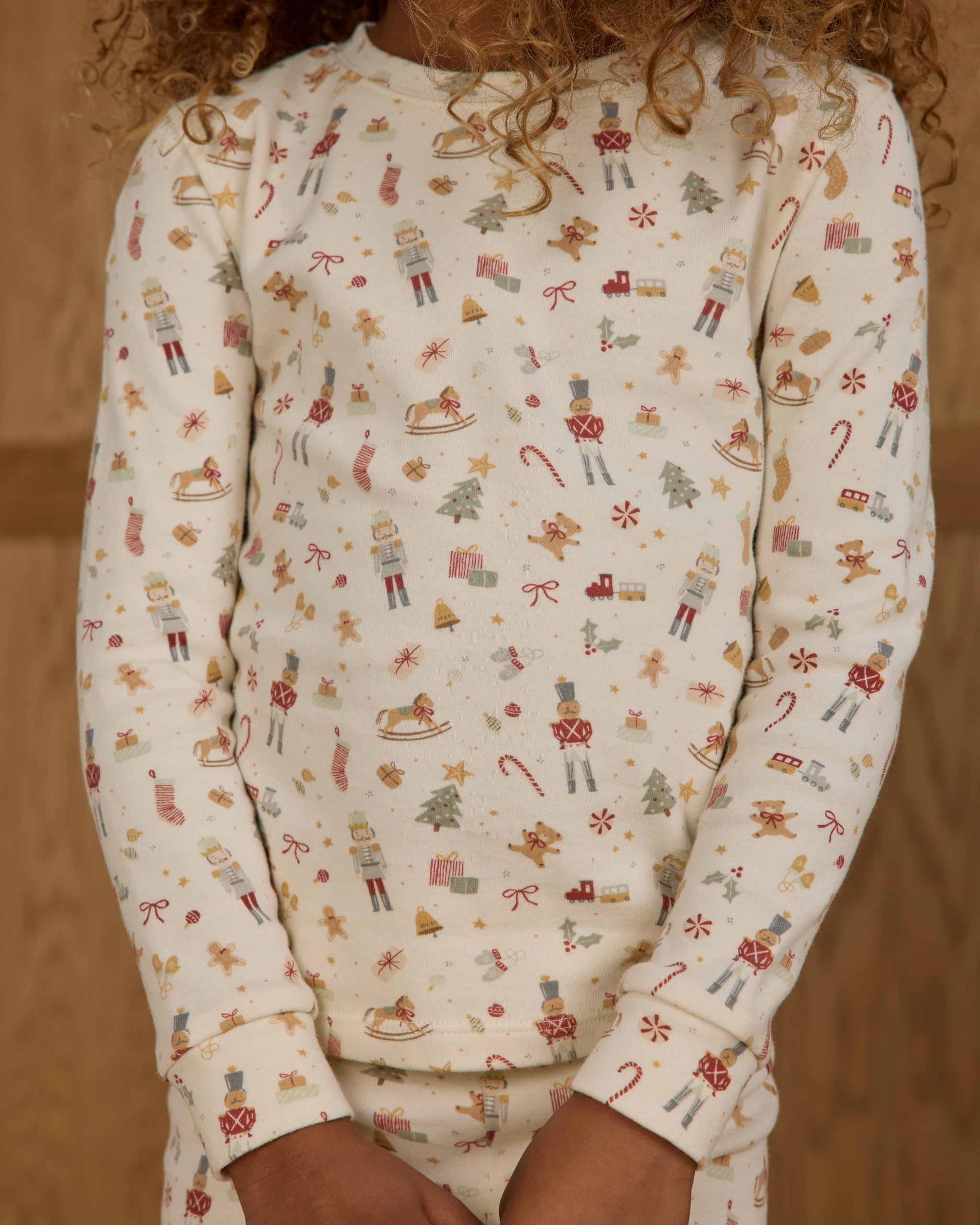 Organic Long Sleeve Pajama Set || Festive