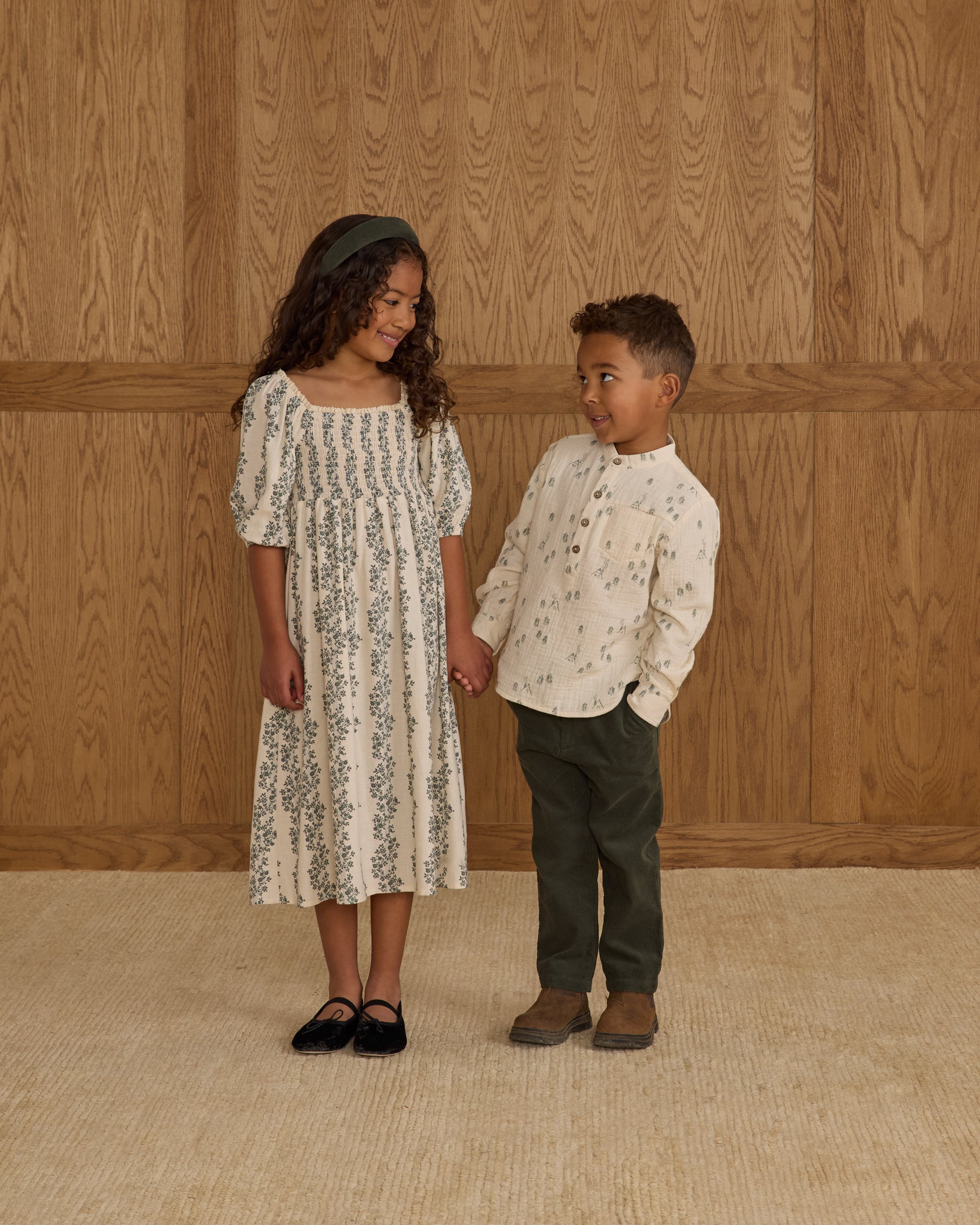 Della Dress || Green Vines