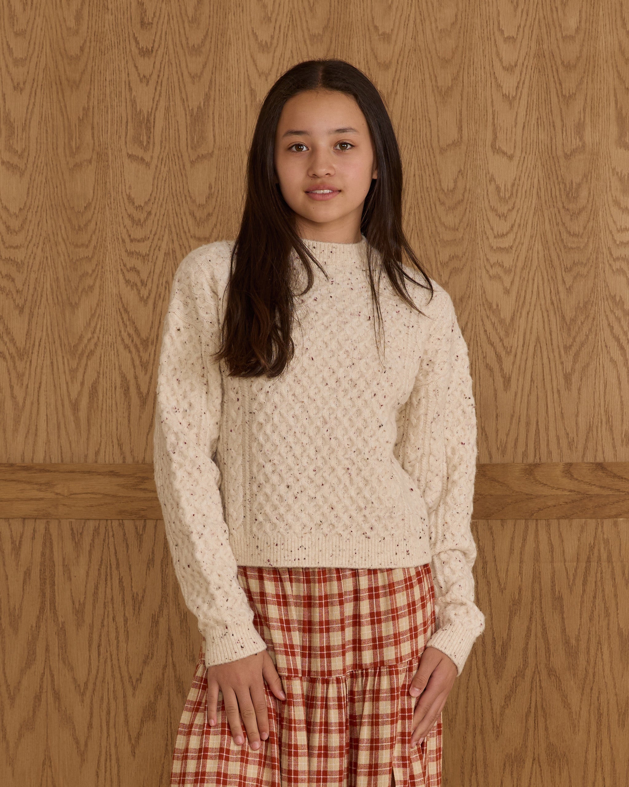 Carolina Sweater || Natural Speckled - Teen