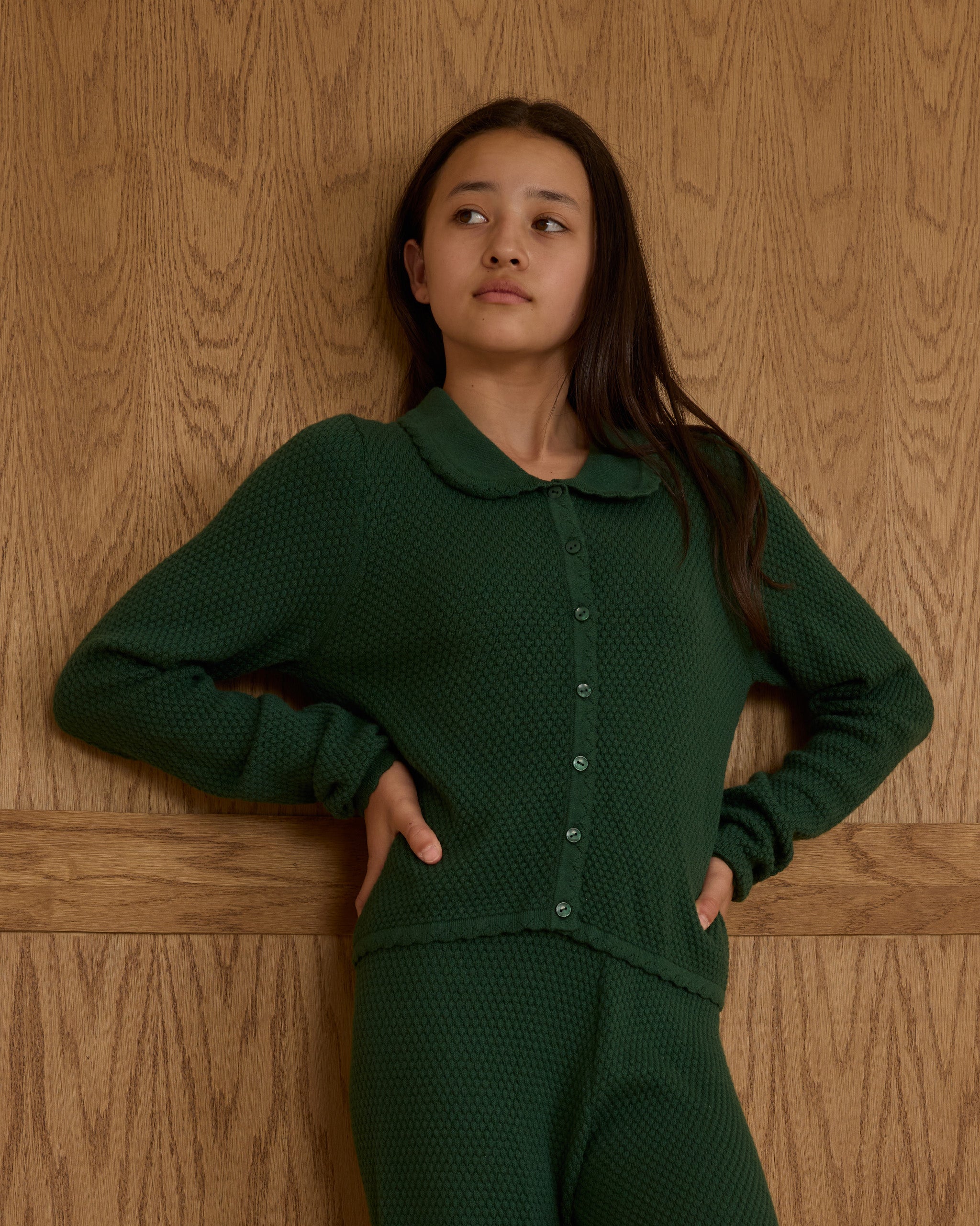 Rio Cardigan || Green - Rylee + Cru | Kids Clothes | Trendy Baby Clothes | Modern Infant Outfits |