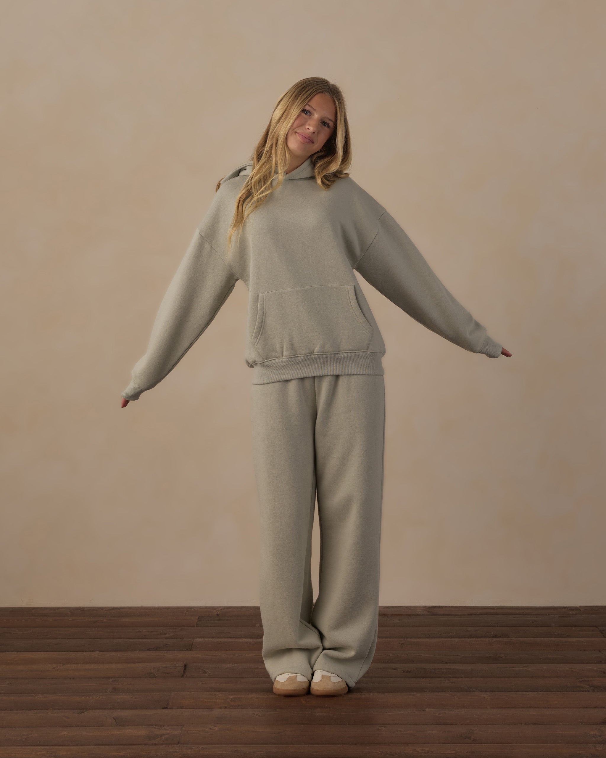 Teen Relaxed Hoodie Sage
