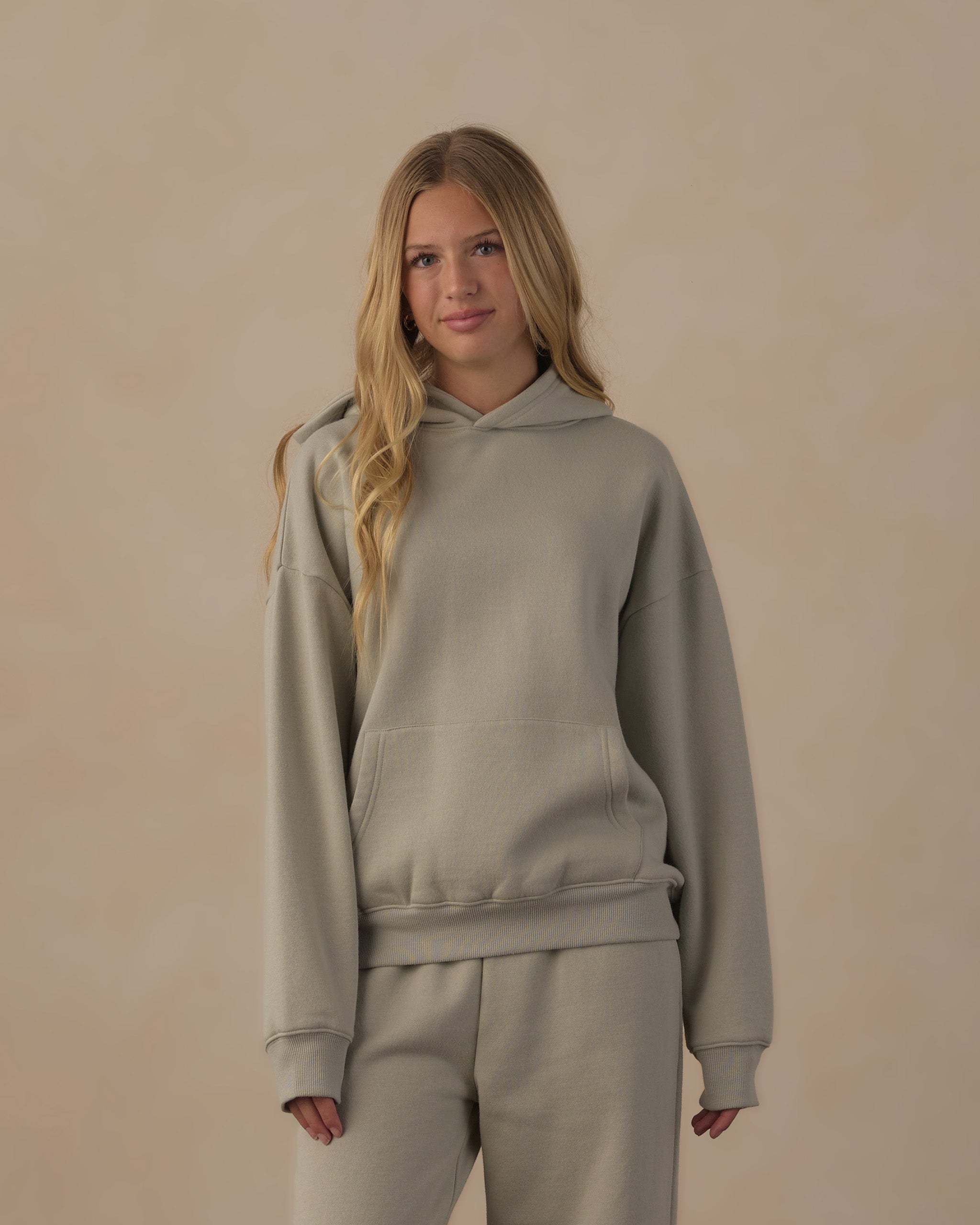 Teen Relaxed Hoodie Sage