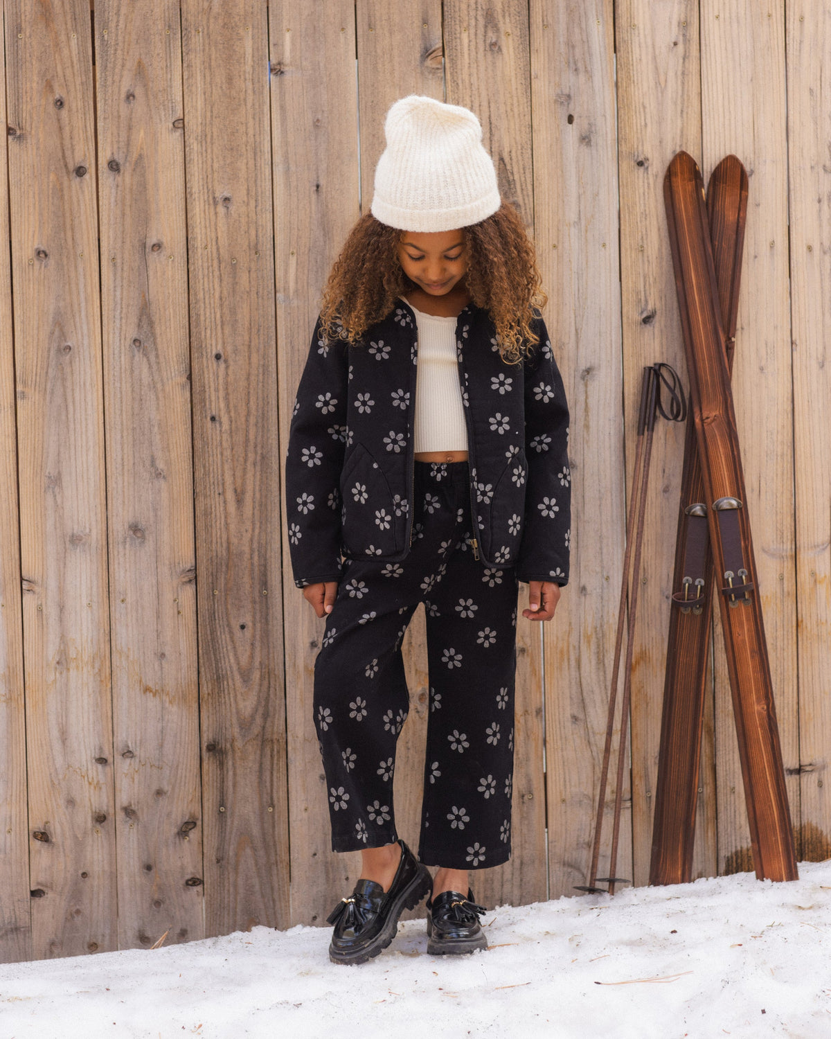 Alix Quilted Jacket Black Daisy