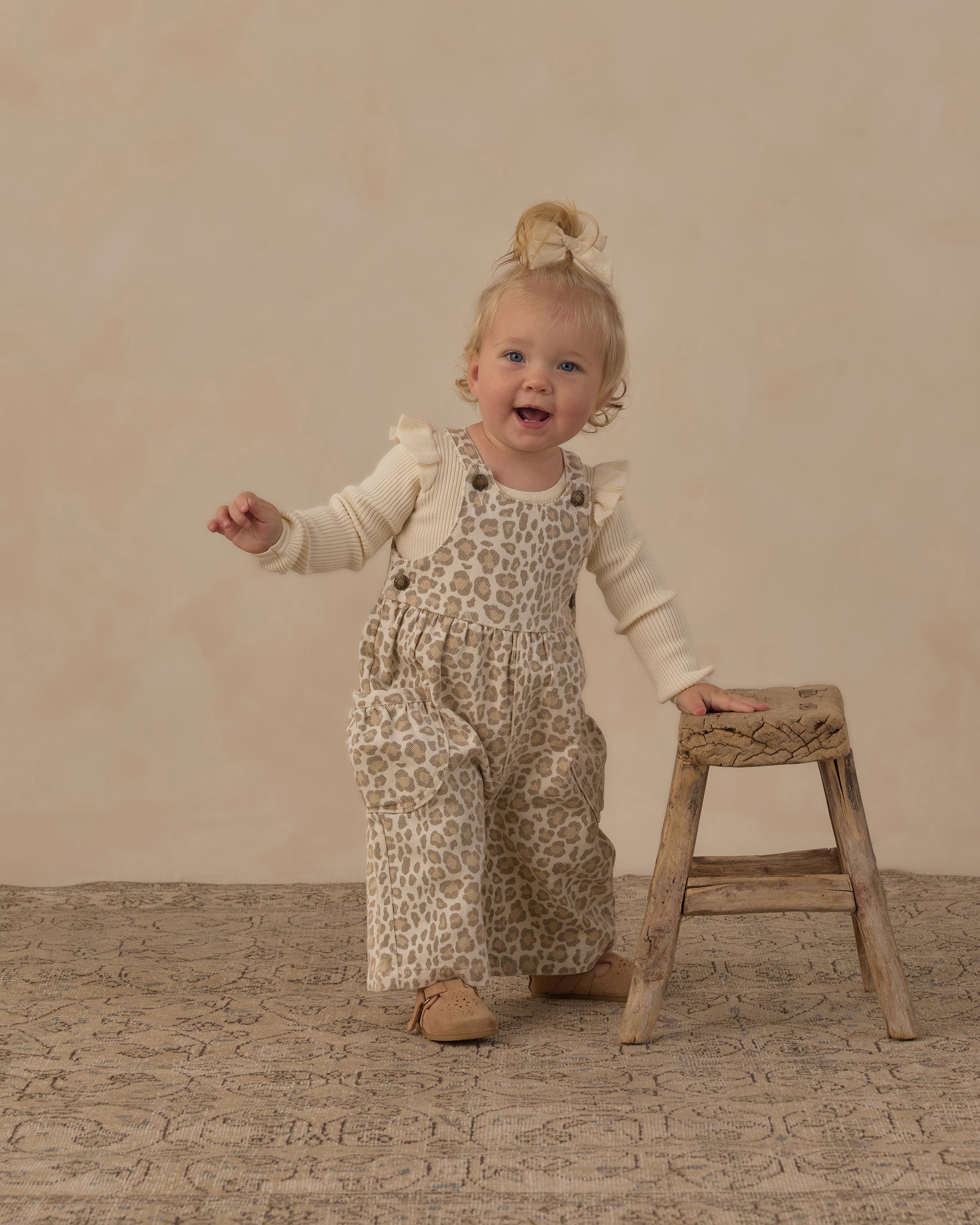 Wide Leg Overall Leopard