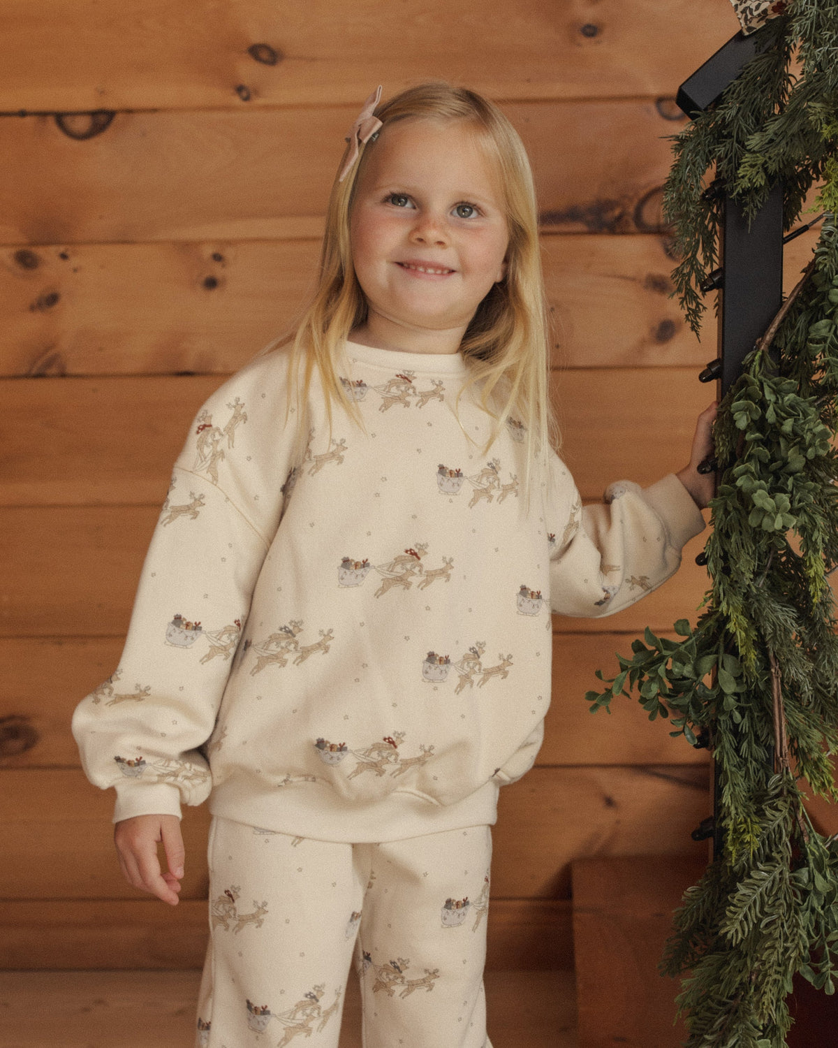 Relaxed Sweatshirt Reindeer - Rylee + Cru | Kids Clothes | Trendy Baby Clothes | Modern Infant Outfits |