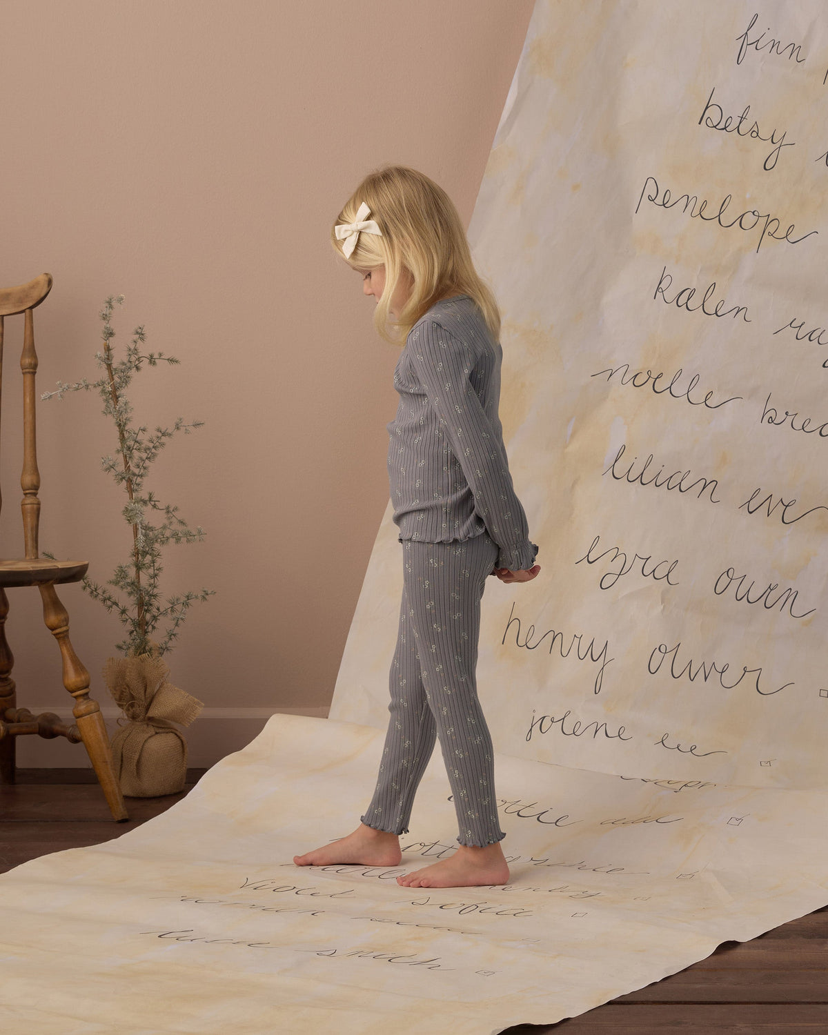 Legging Slate Bloom - Rylee + Cru | Kids Clothes | Trendy Baby Clothes | Modern Infant Outfits |