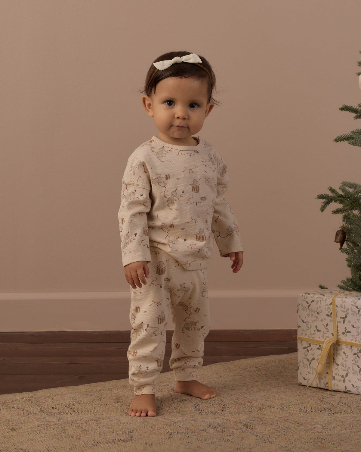 Long Sleeve Tee + Pant Set Kitties