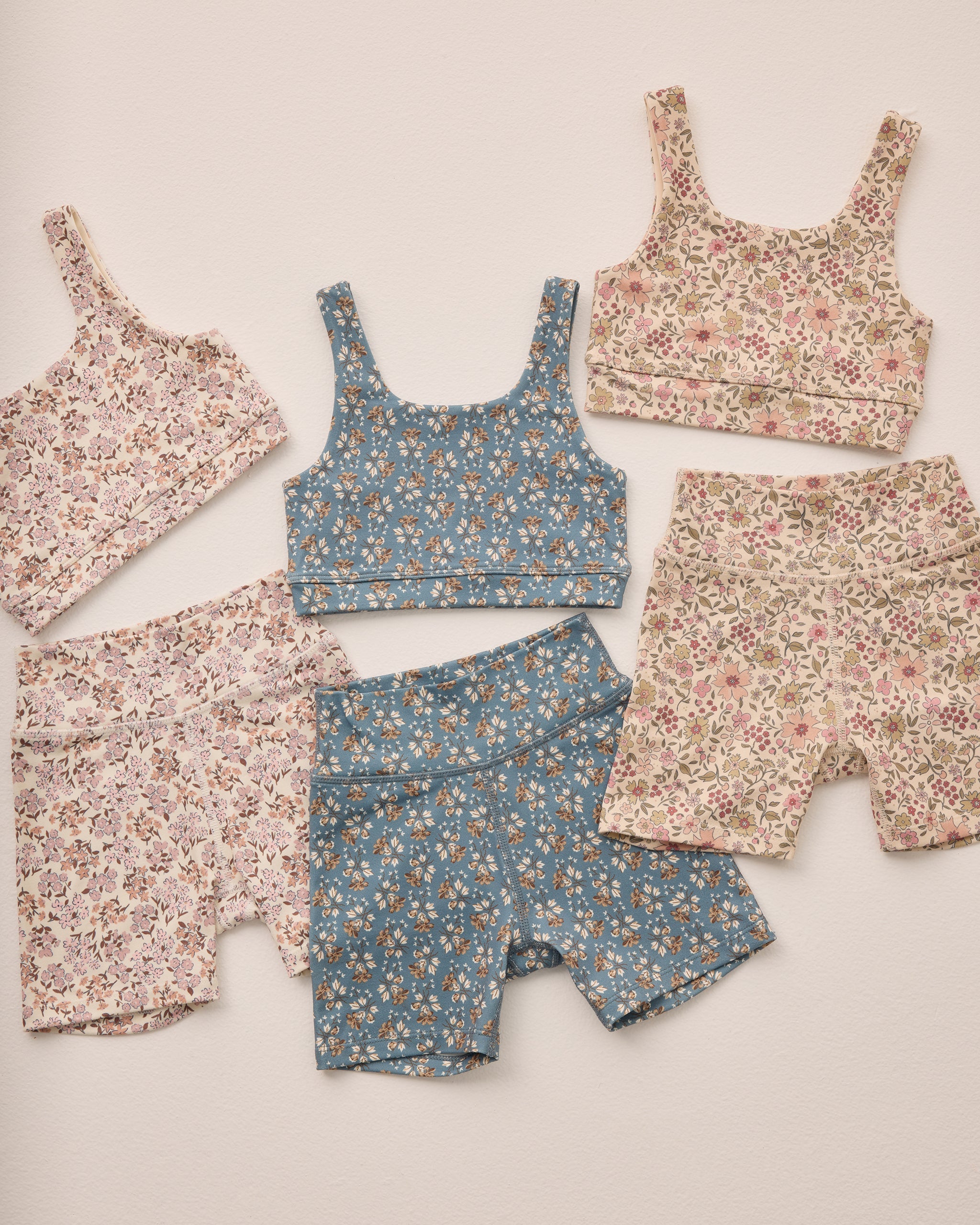 Short vélo PP - || - Bleu floral