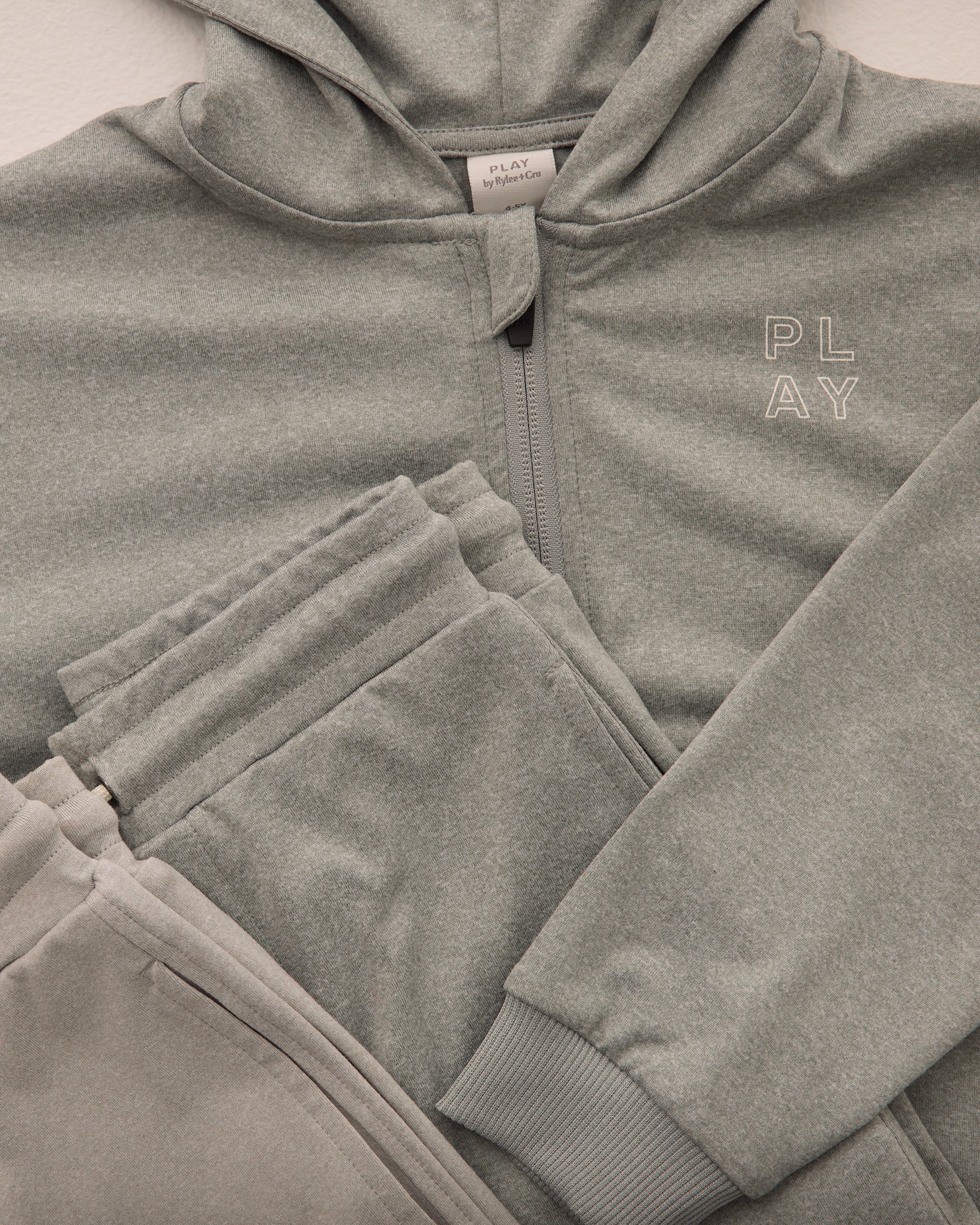 Zip-Up Tech Hoodie || Heathered Eucalyptus