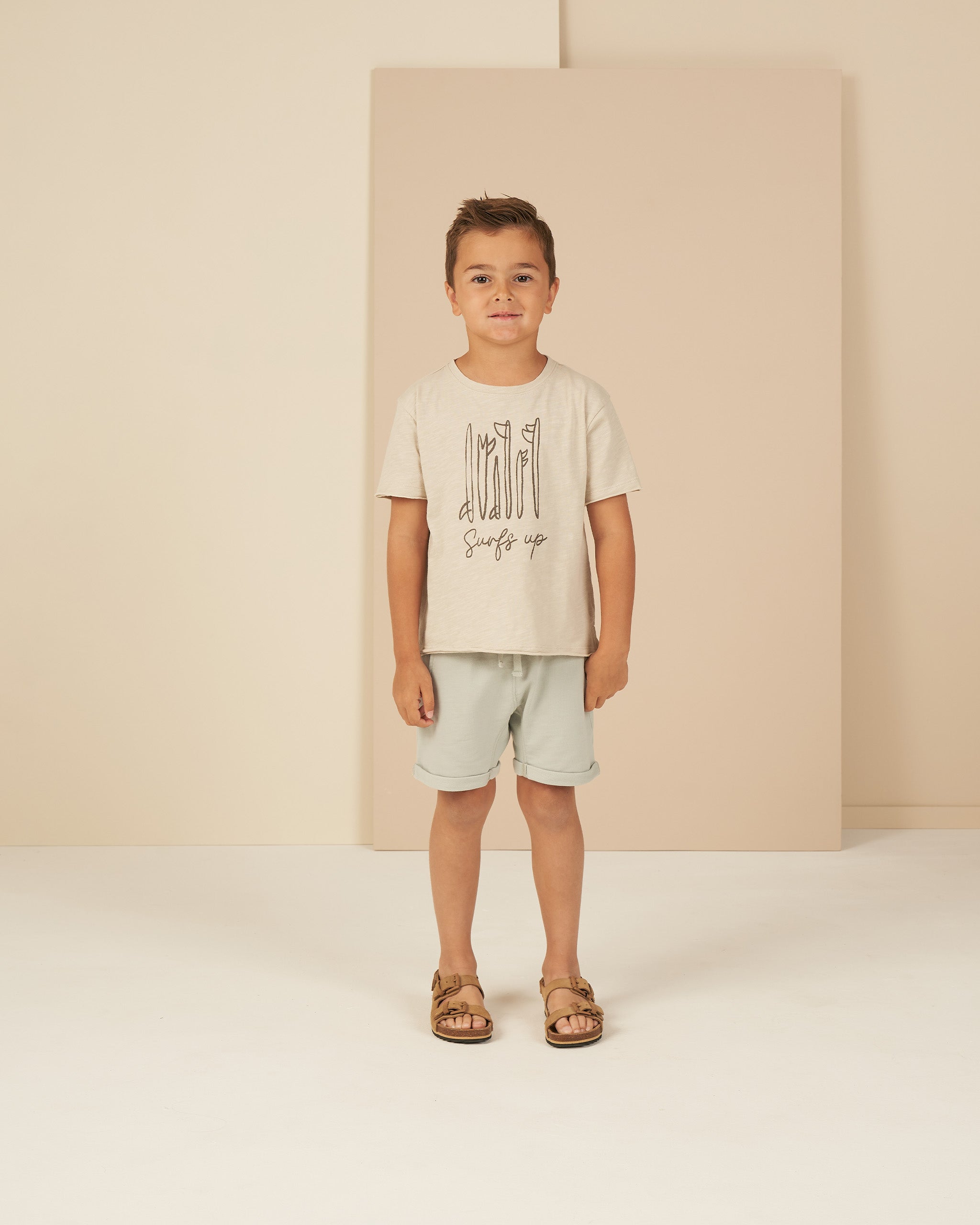 Raw Edge Tee || Surf's Up - Rylee + Cru | Kids Clothes | Trendy Baby Clothes | Modern Infant Outfits |