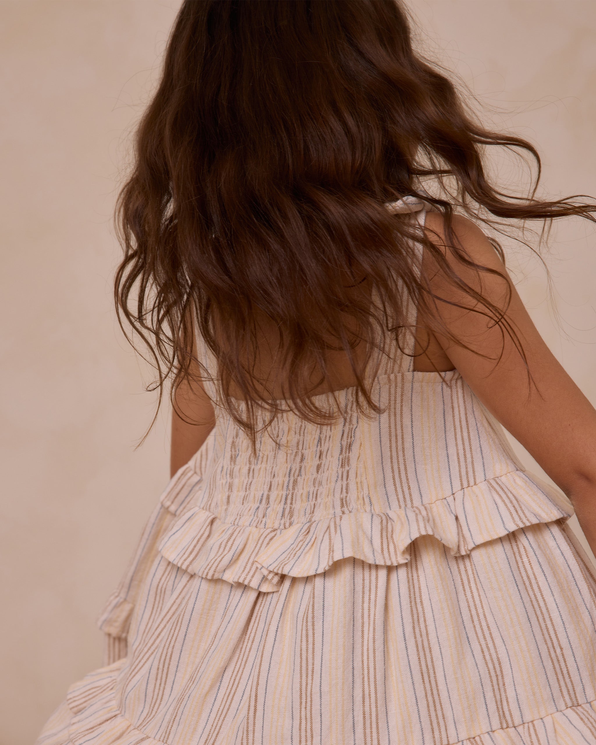 Ruffle Swing Dress || Summer Stripe