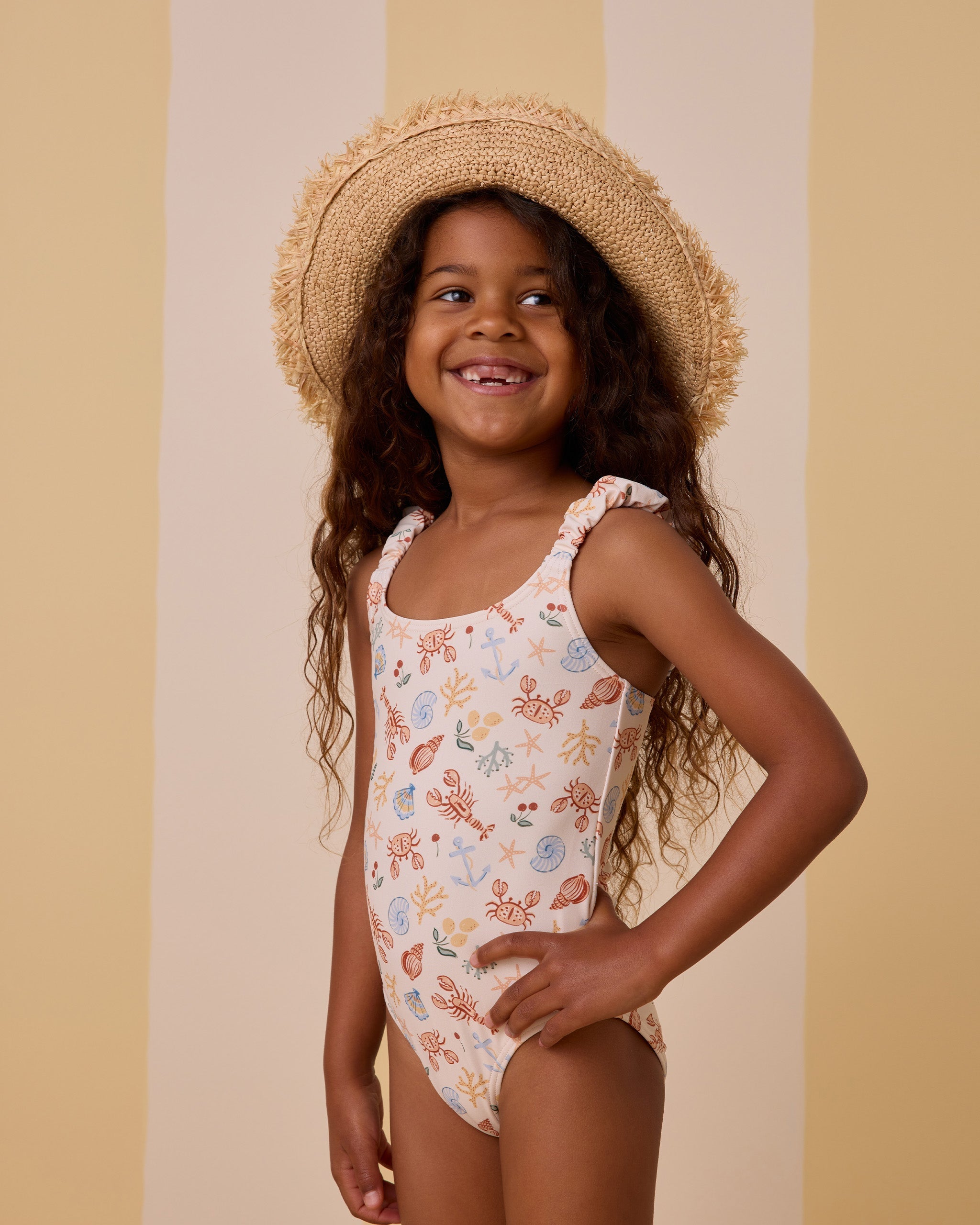 Maillot une pièce Scrunch || Nautique