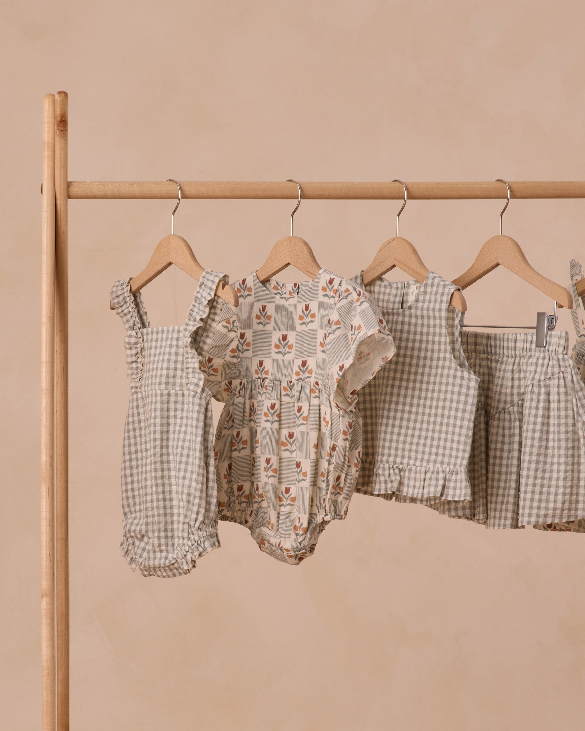 Chiara Romper || Eucalyptus Gingham