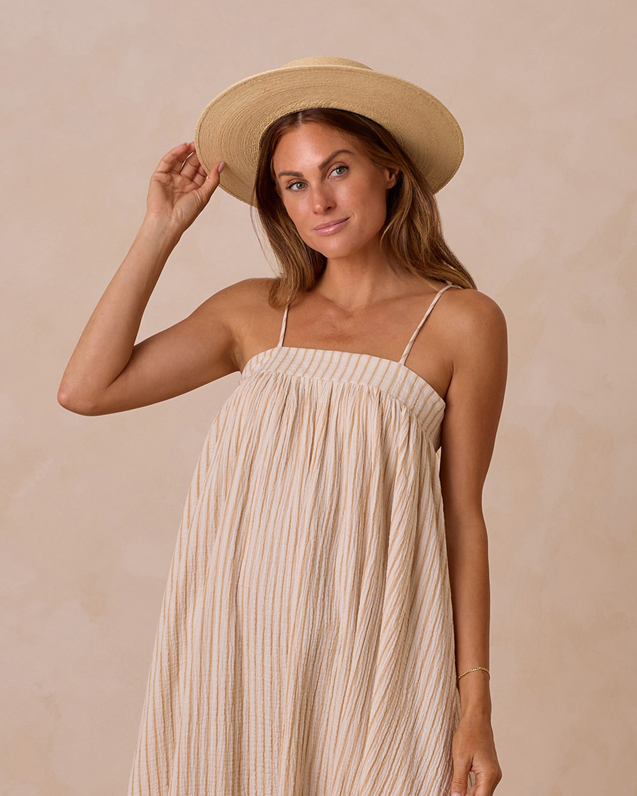 Malea Dress || Marigold Stripe