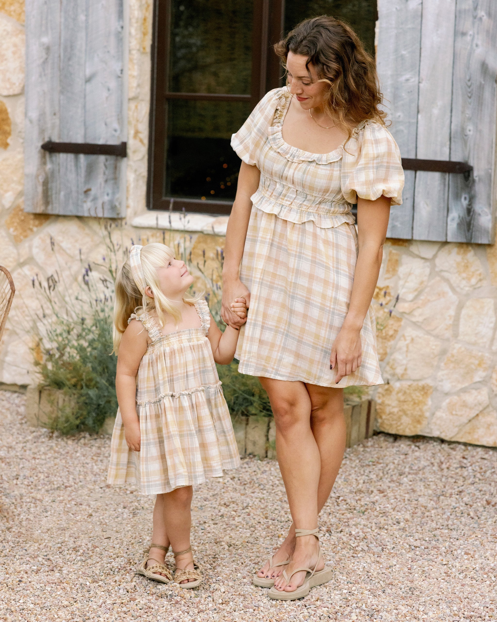 Shayla Dress | Pastel Plaid