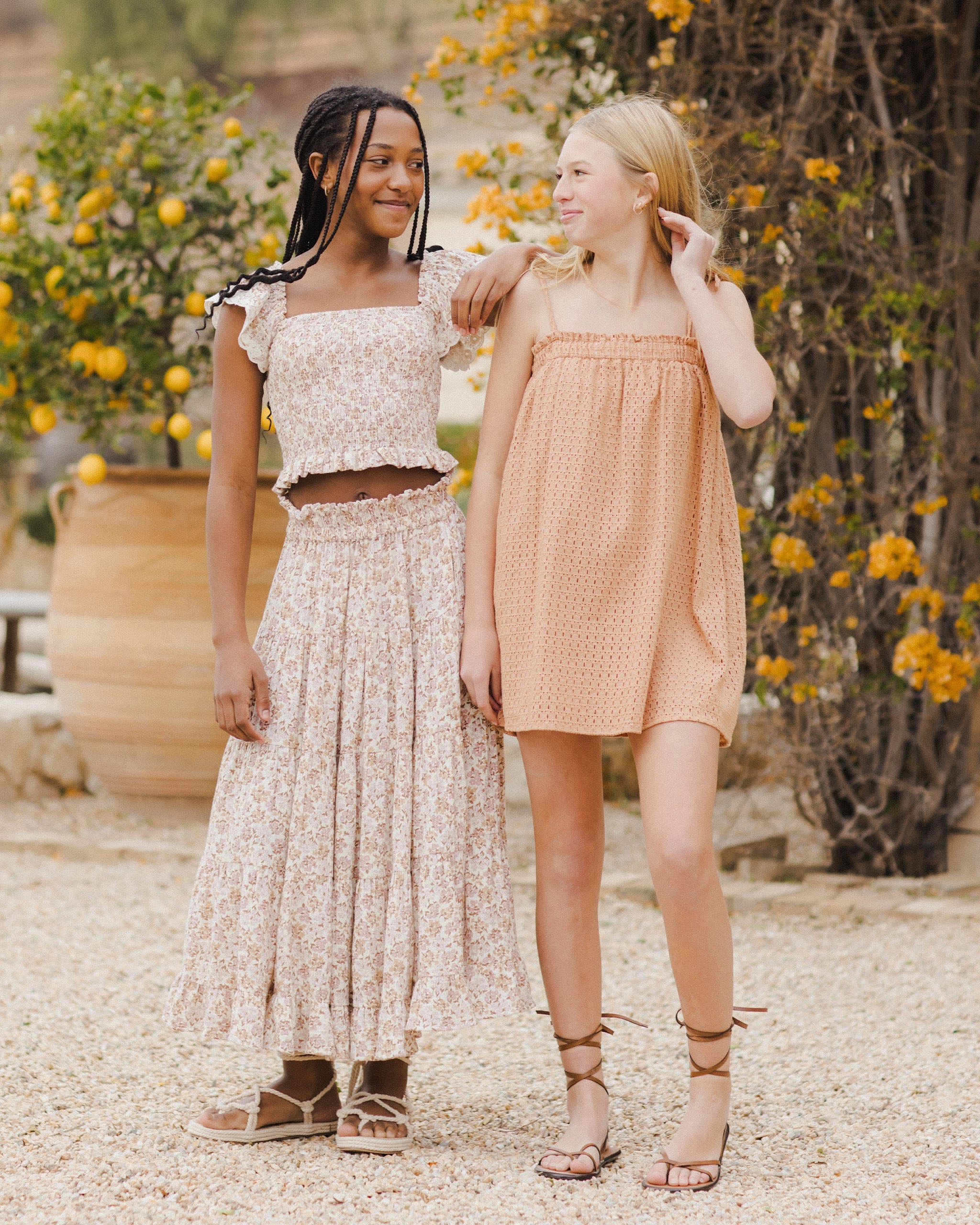 Ruffle Tiered Maxi Skirt || Wildflower Teen