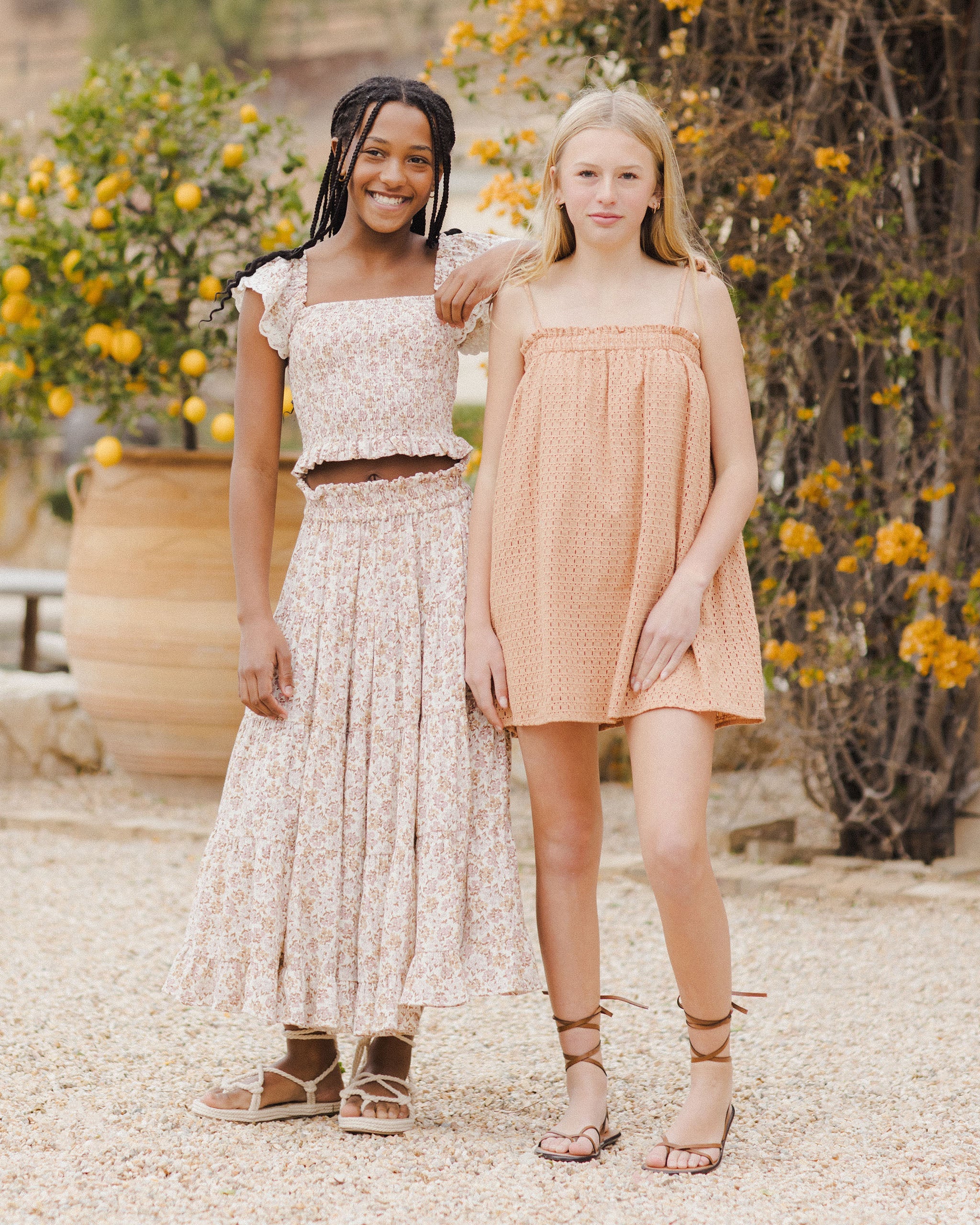 Sahara Mini Dress || Grapefruit Teen