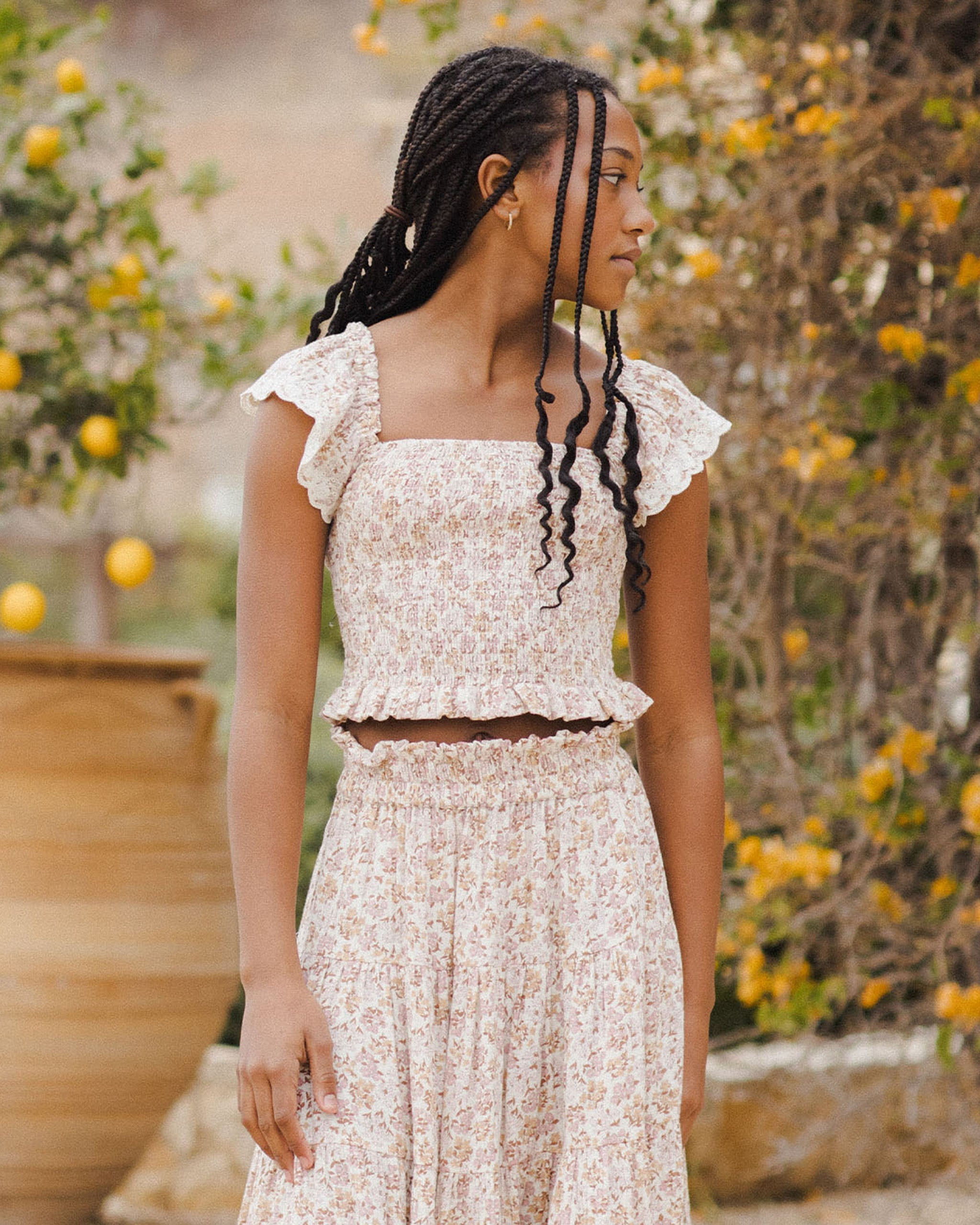 Ruffle Tiered Maxi Skirt || Wildflower Teen