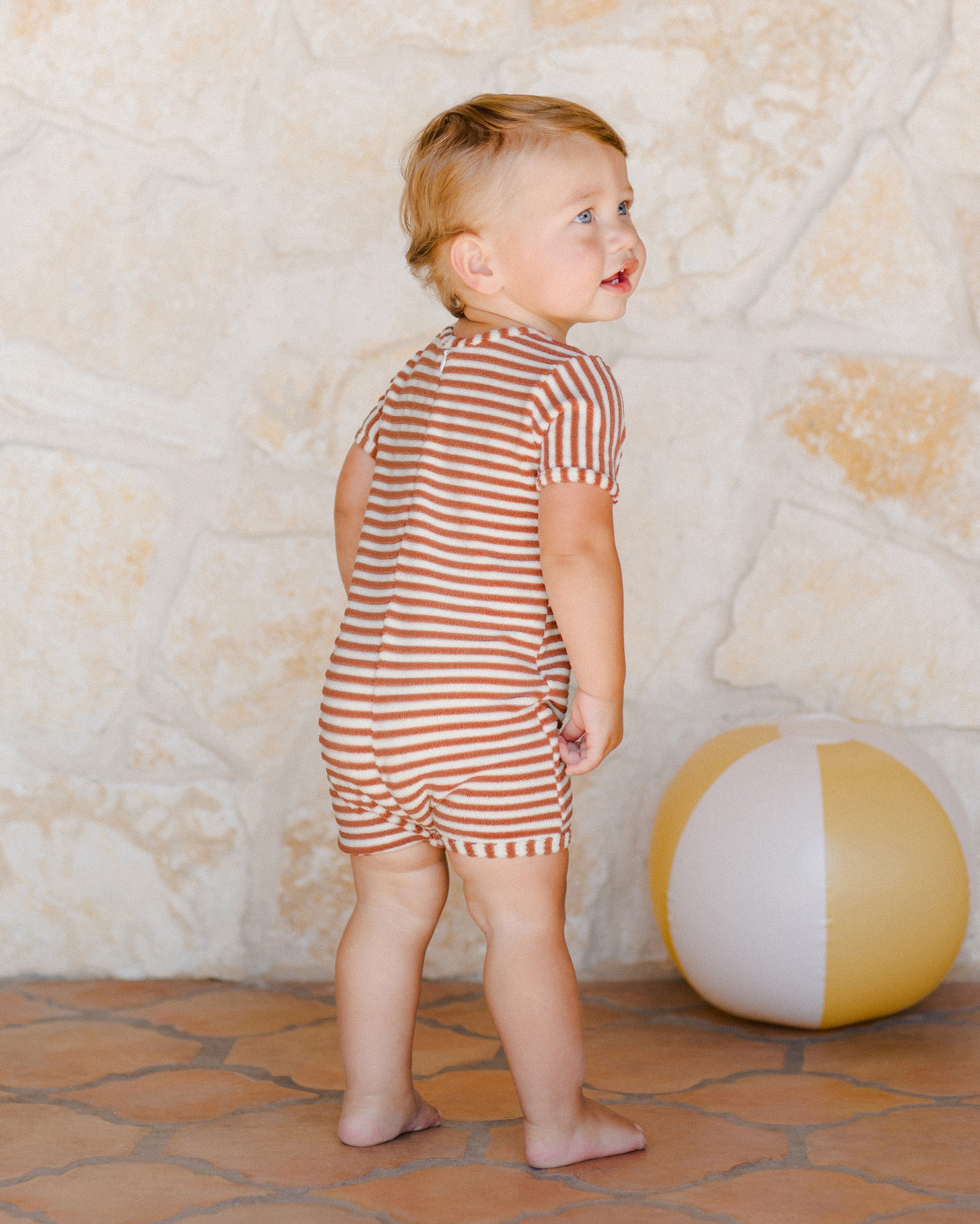 Shorty One-Piece || Poppy Stripe