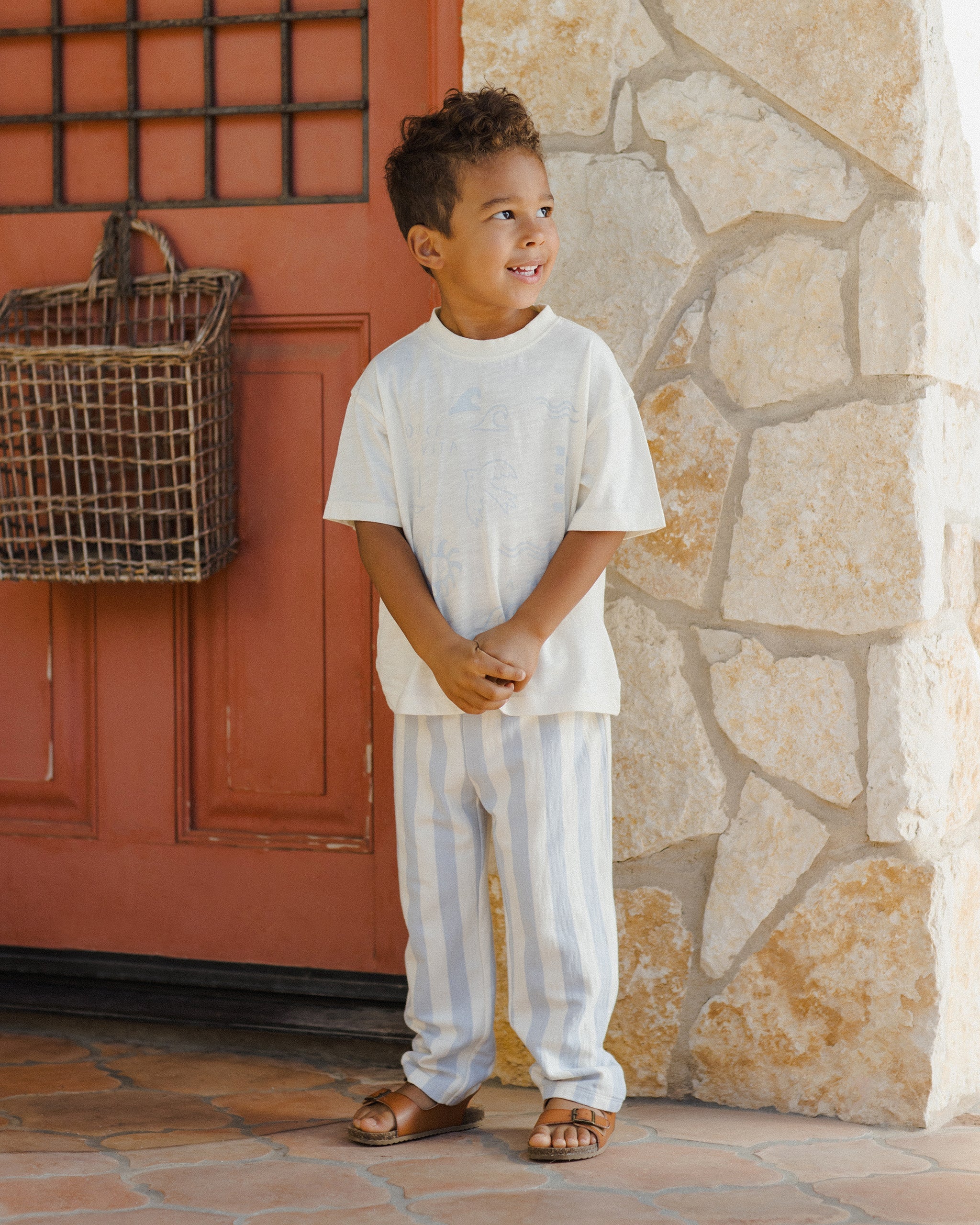 Pantalon Rory || Rayures bleues