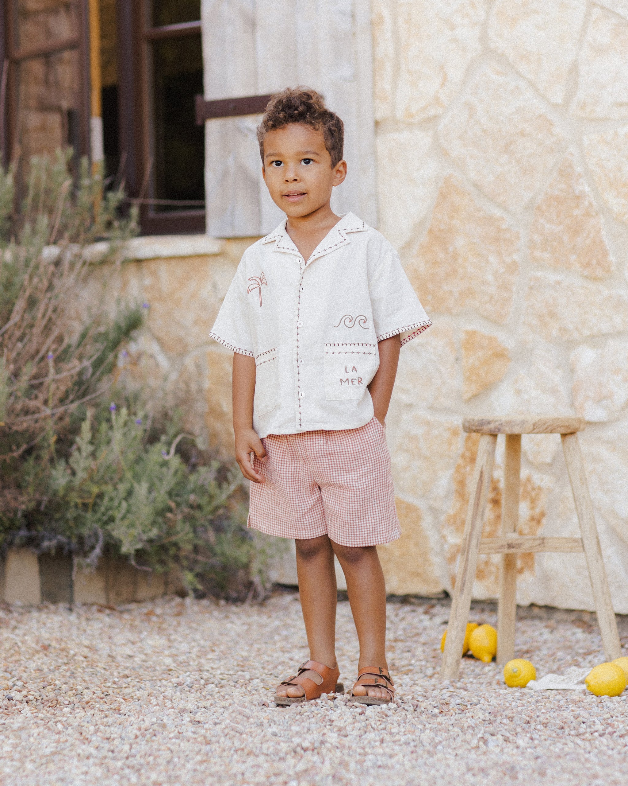 Perry Short || Poppy Gingham