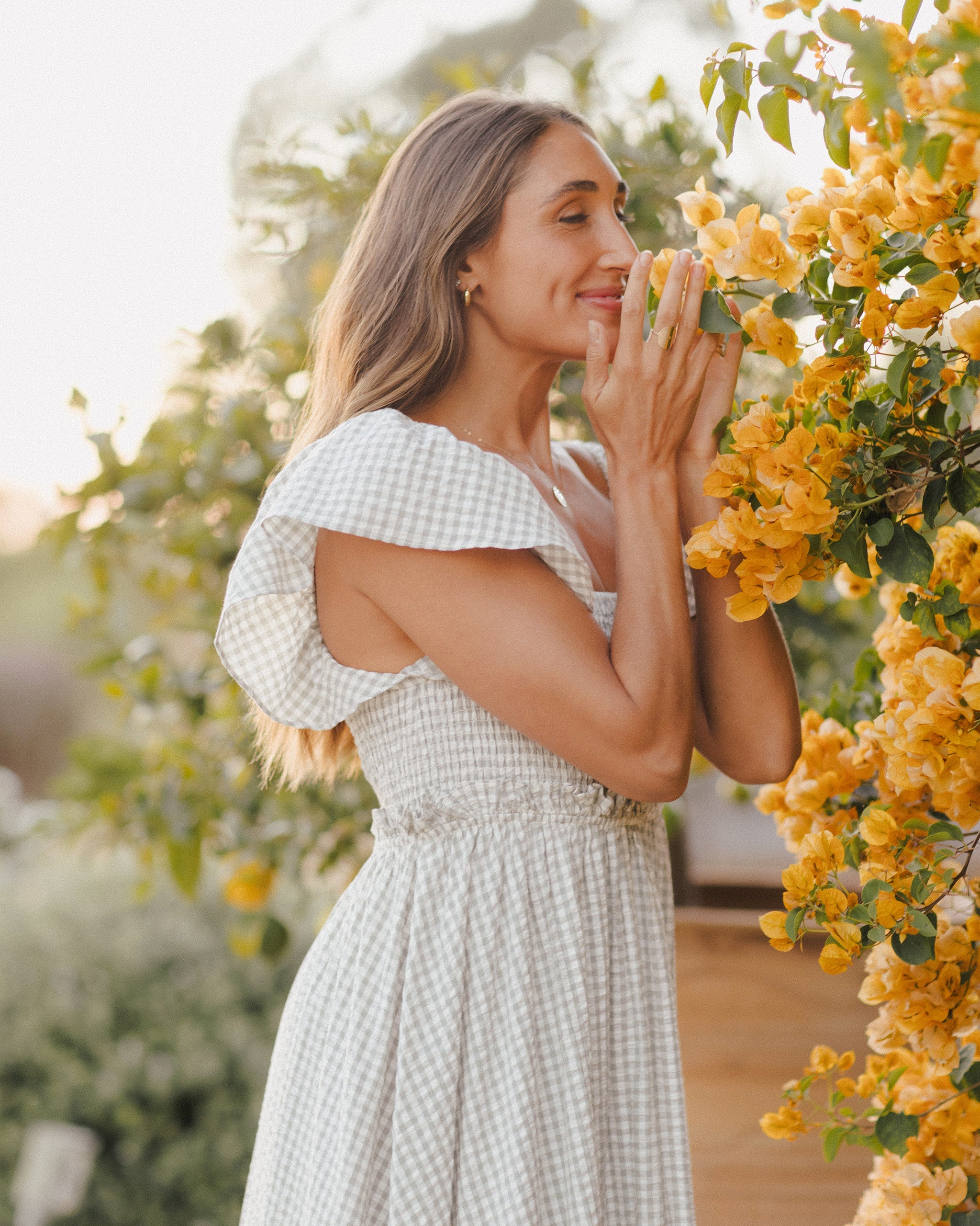 Francesca Dress | Eucalyptus Gingham