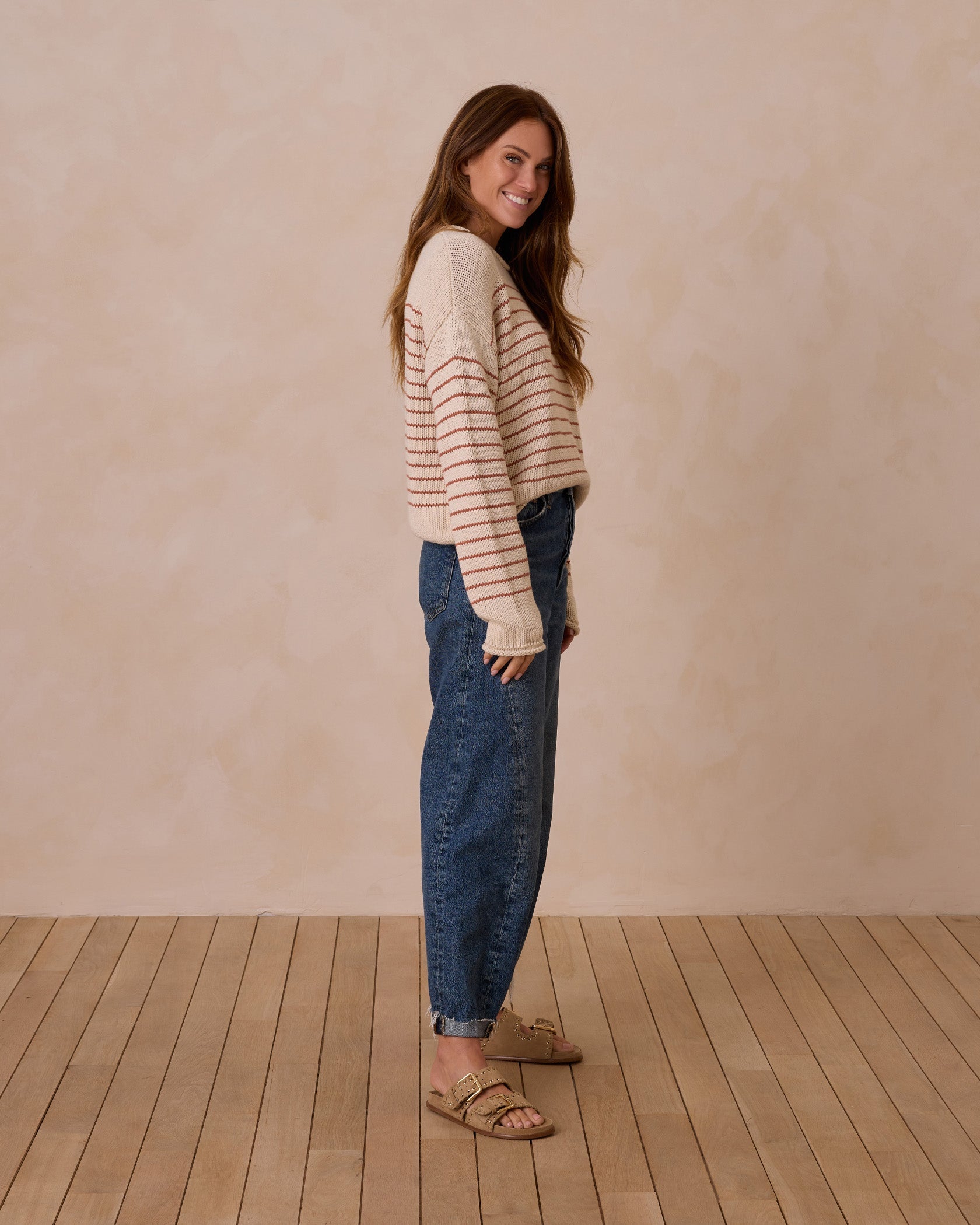 Jacques Sweater | Poppy Stripe