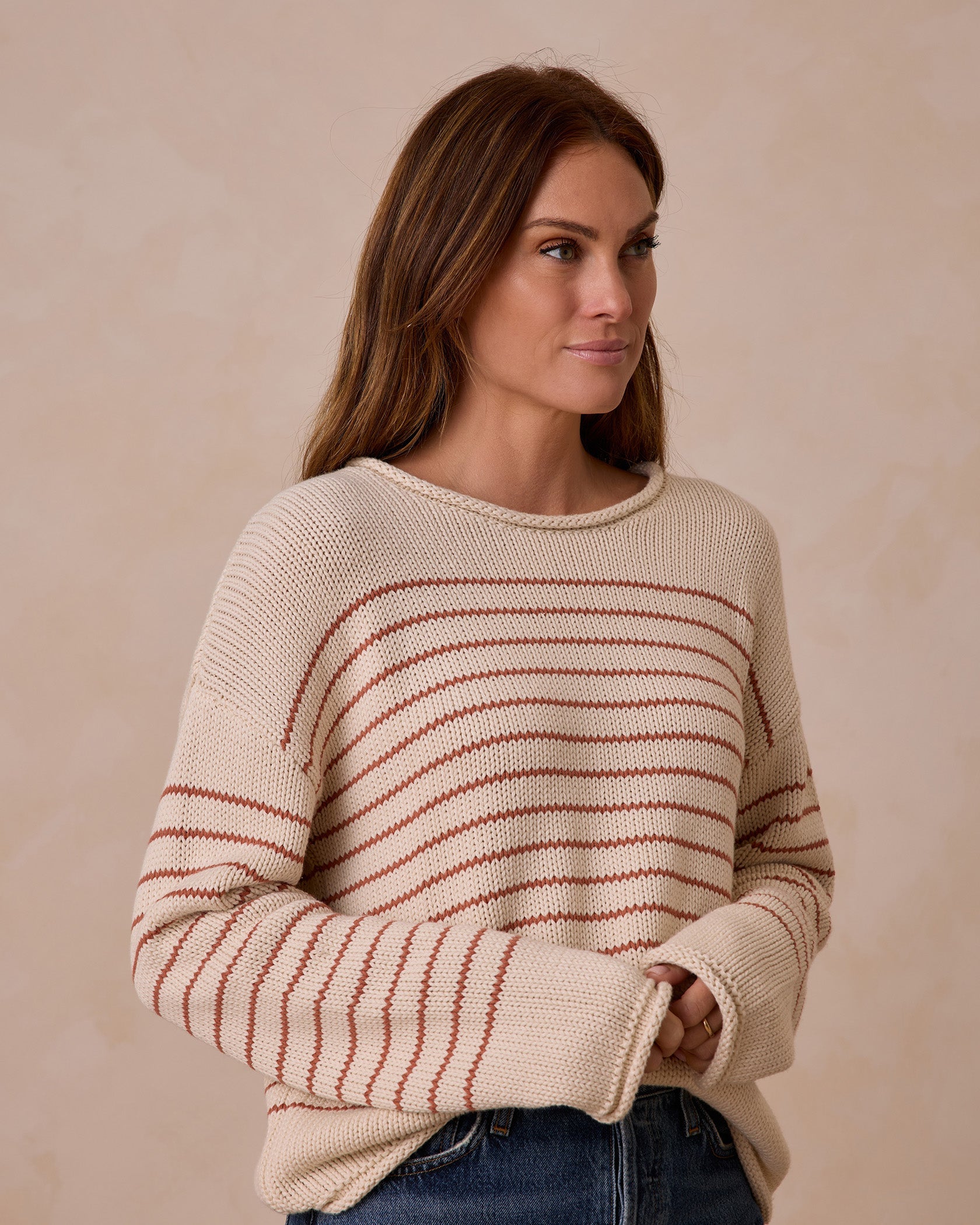 Jacques Sweater | Poppy Stripe