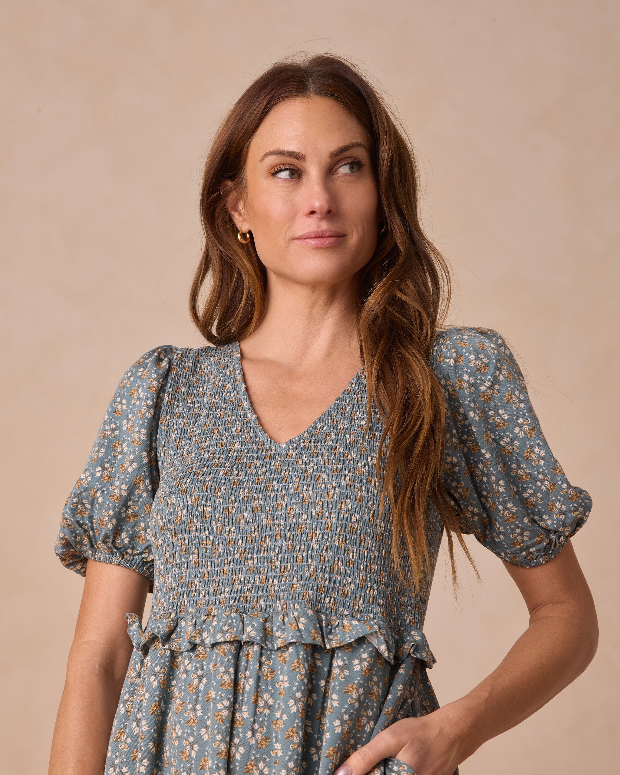 Robe Kate || Bleue fleurie