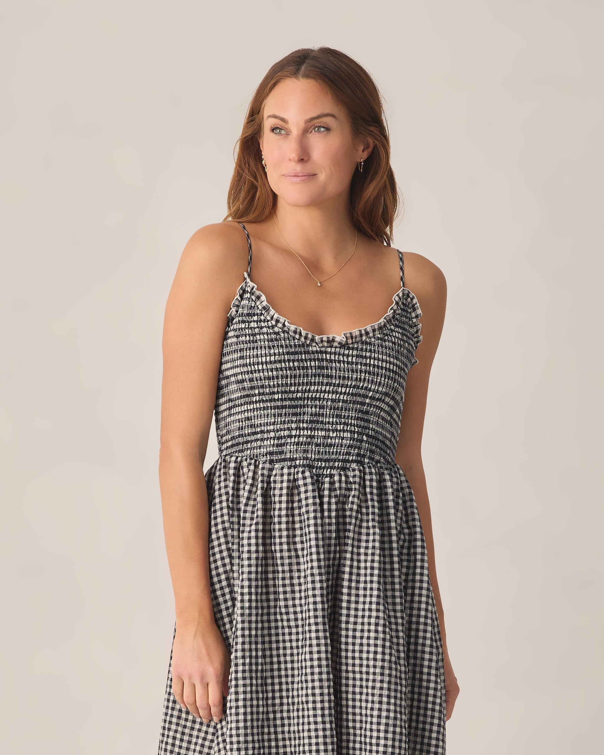 Women's Chrissy Dress Black Check - Rylee + Cru | Kids Clothes | Trendy Baby Clothes | Modern Infant Outfits |