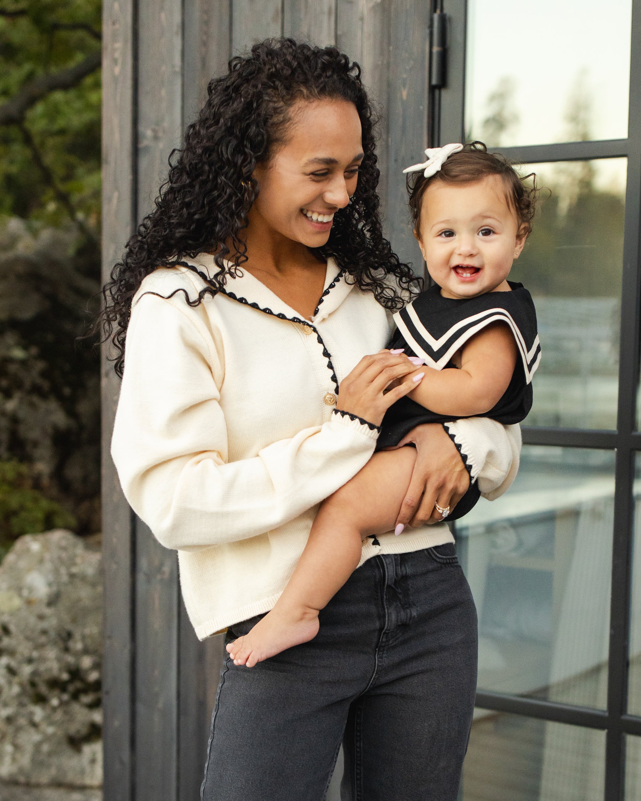 Women's Sailor Cardigan Natural - Rylee + Cru | Kids Clothes | Trendy Baby Clothes | Modern Infant Outfits |