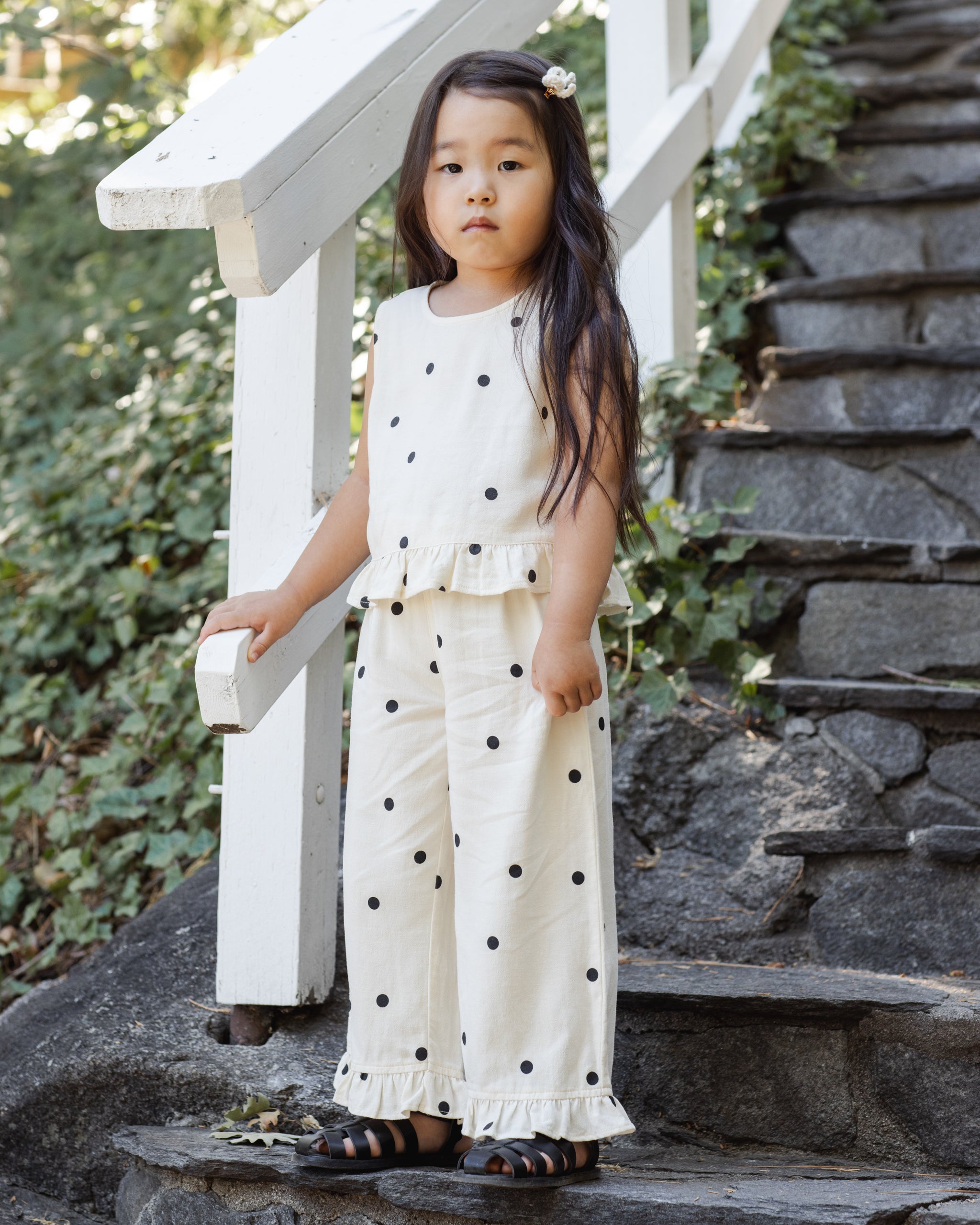 niana flocky dot pants dress　M Wide Leg Pant Polka Dot – Rylee + Cru Canada