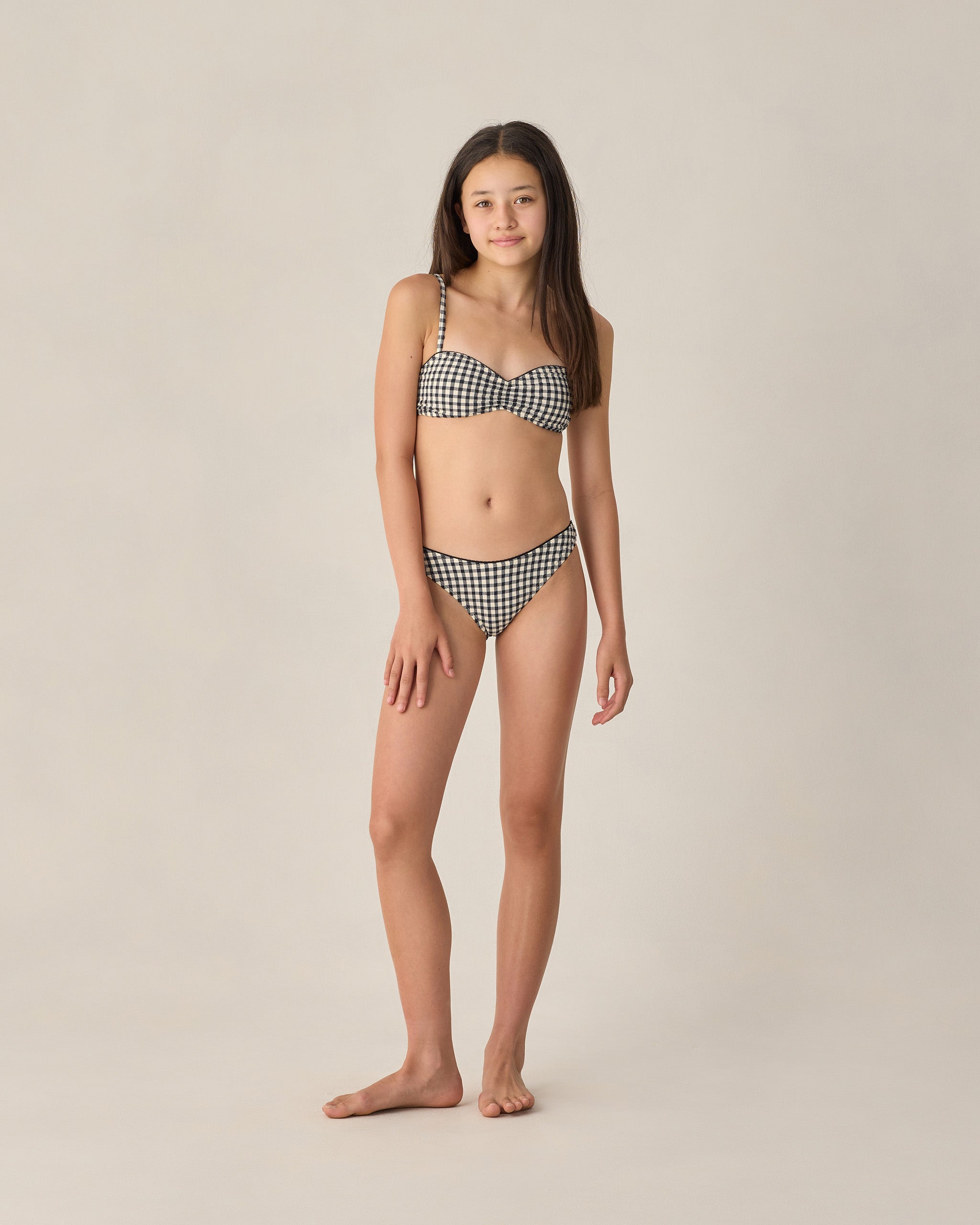 Teen Cardiff Bikini Set Black Gingham - Rylee + Cru | Kids Clothes | Trendy Baby Clothes | Modern Infant Outfits |