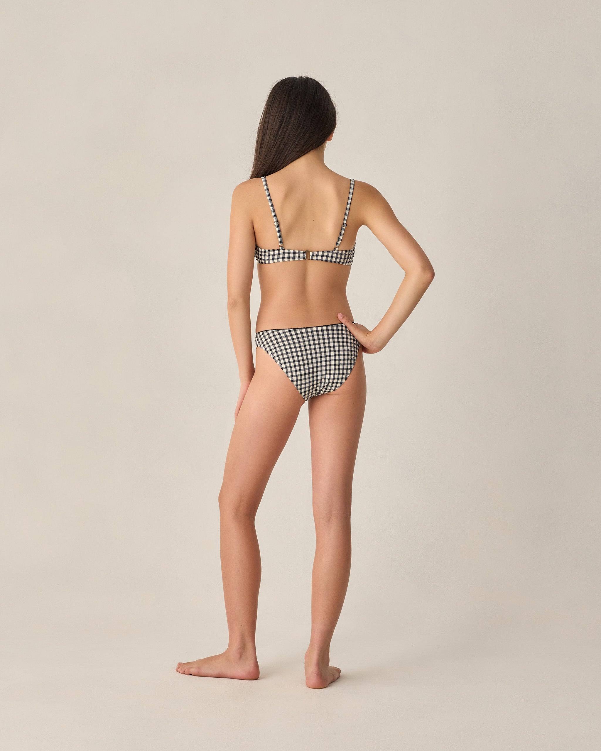 Teen Cardiff Bikini Set Black Gingham - Rylee + Cru | Kids Clothes | Trendy Baby Clothes | Modern Infant Outfits |