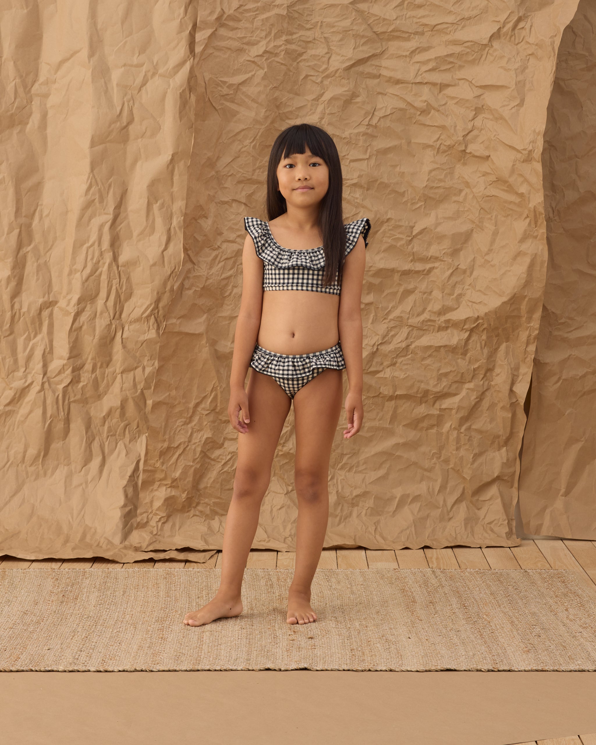 Margot Bikini Black Gingham - Rylee + Cru | Kids Clothes | Trendy Baby Clothes | Modern Infant Outfits |