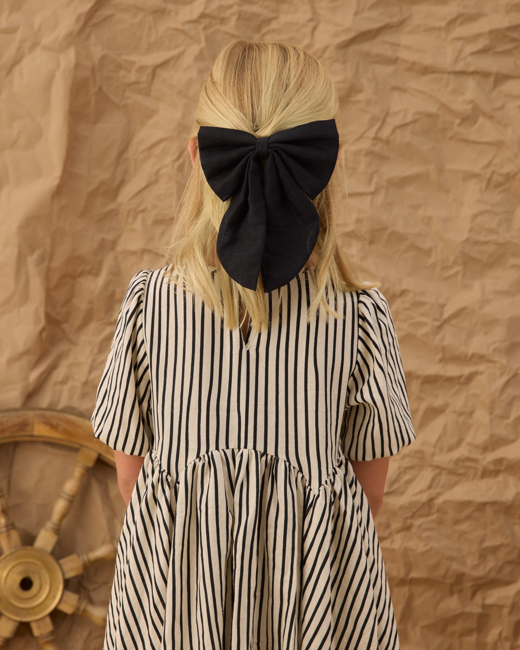 Oversized Bow Black - Rylee + Cru | Kids Clothes | Trendy Baby Clothes | Modern Infant Outfits |