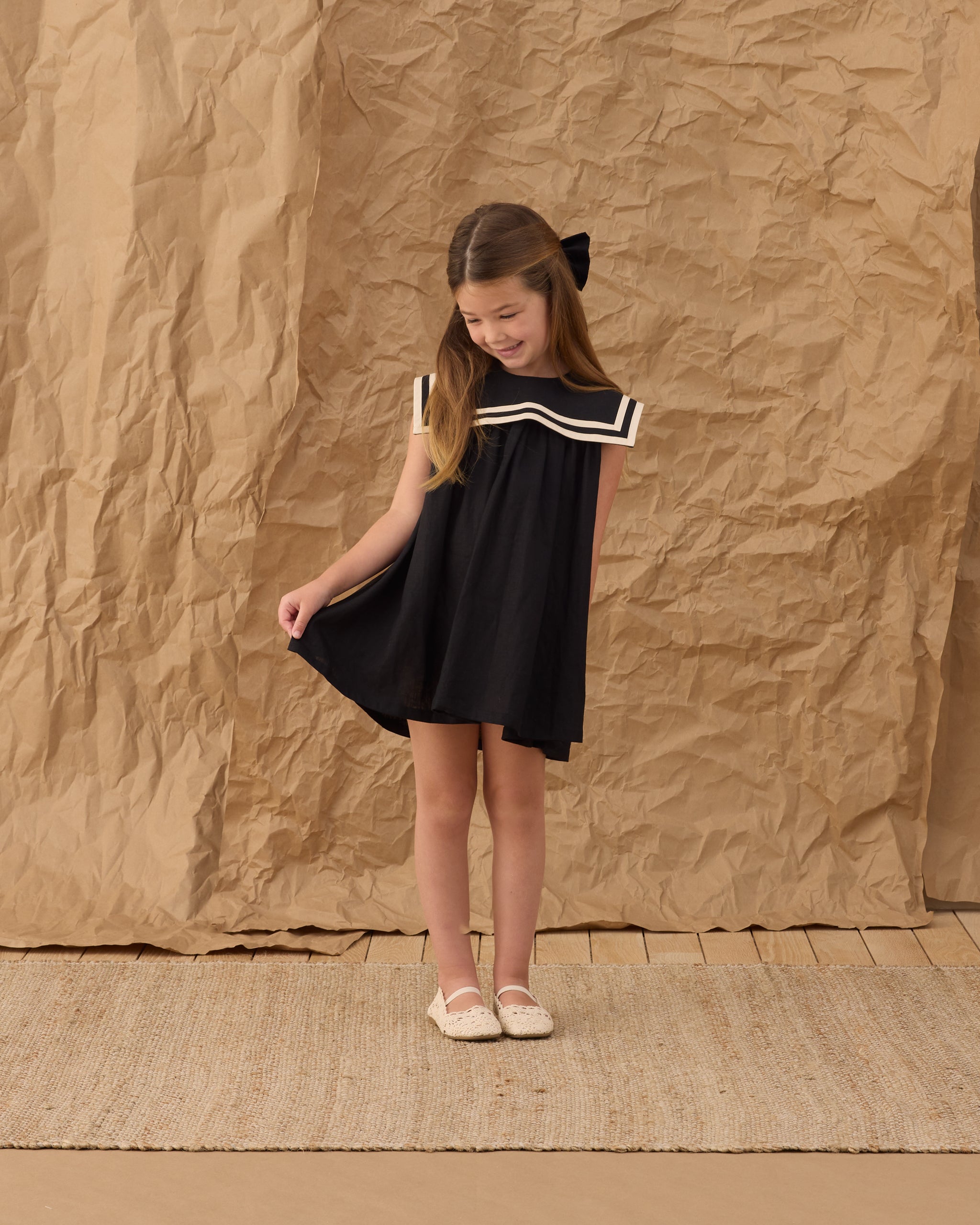 Oversized Bow Black - Rylee + Cru | Kids Clothes | Trendy Baby Clothes | Modern Infant Outfits |