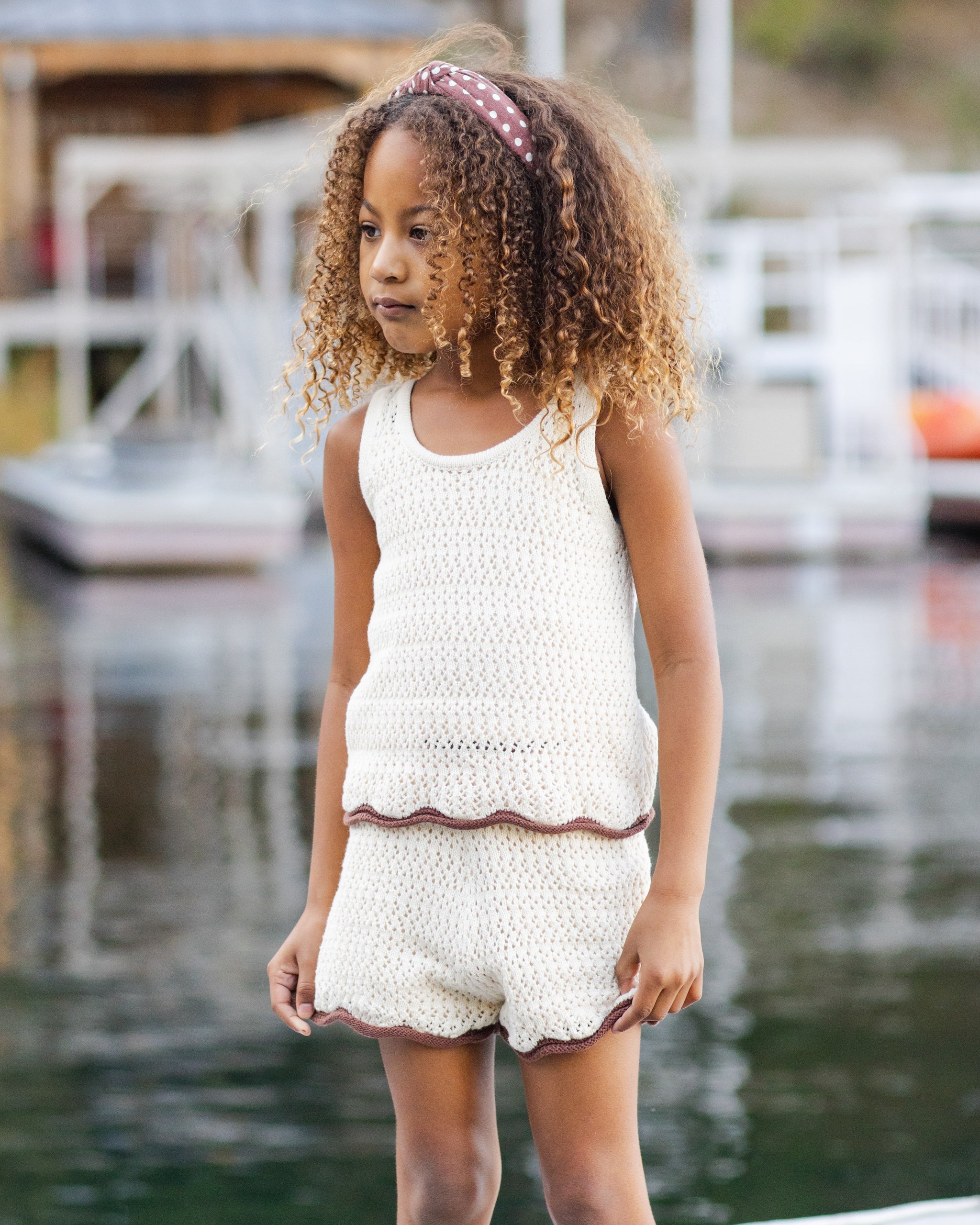 Bandeau noué à pois