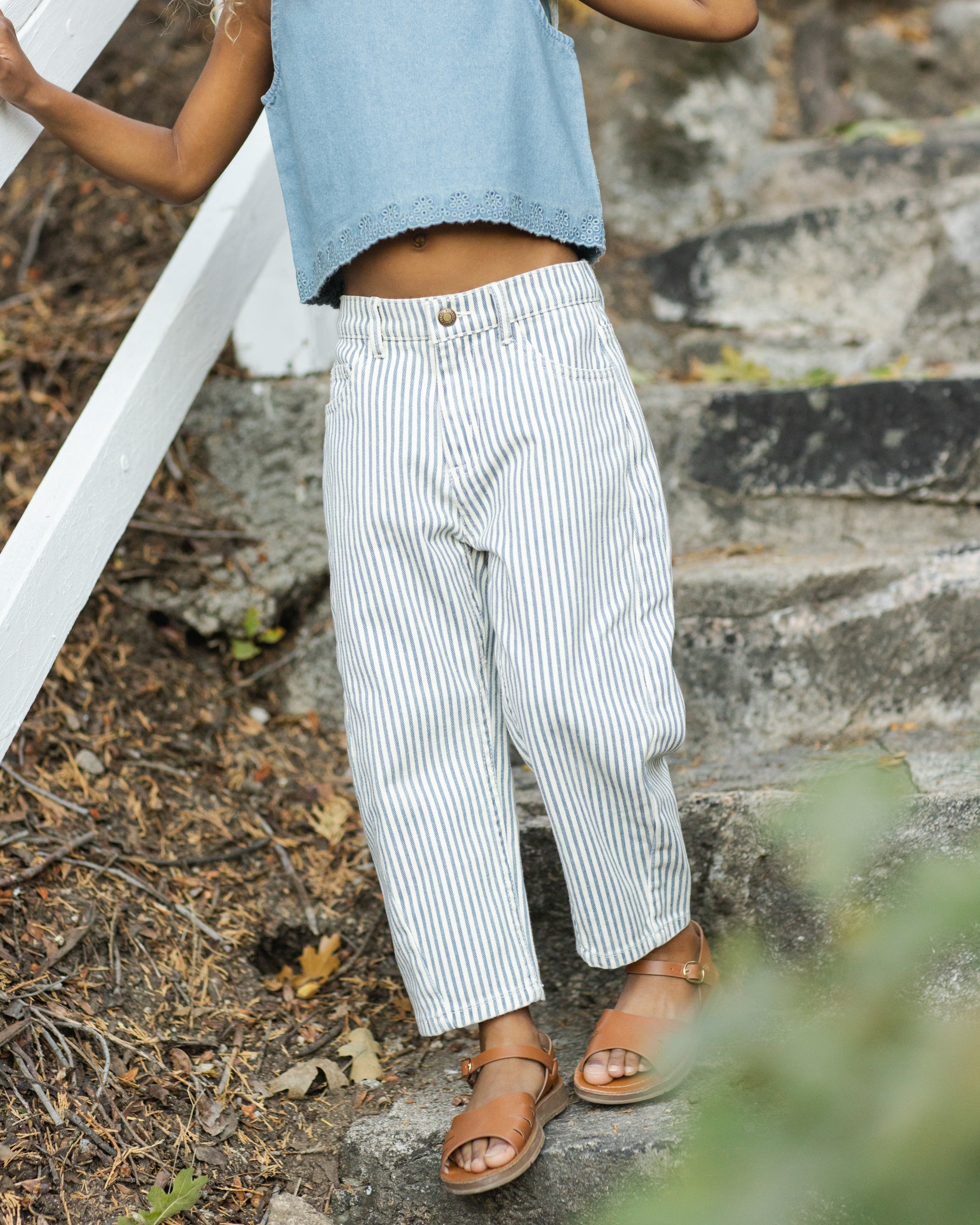 Barrel Pant Railroad Stripe