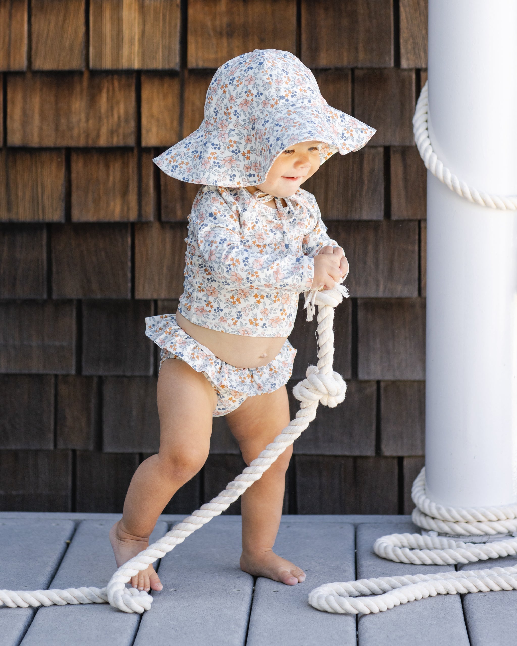 Floppy Swim Hat Flower Field