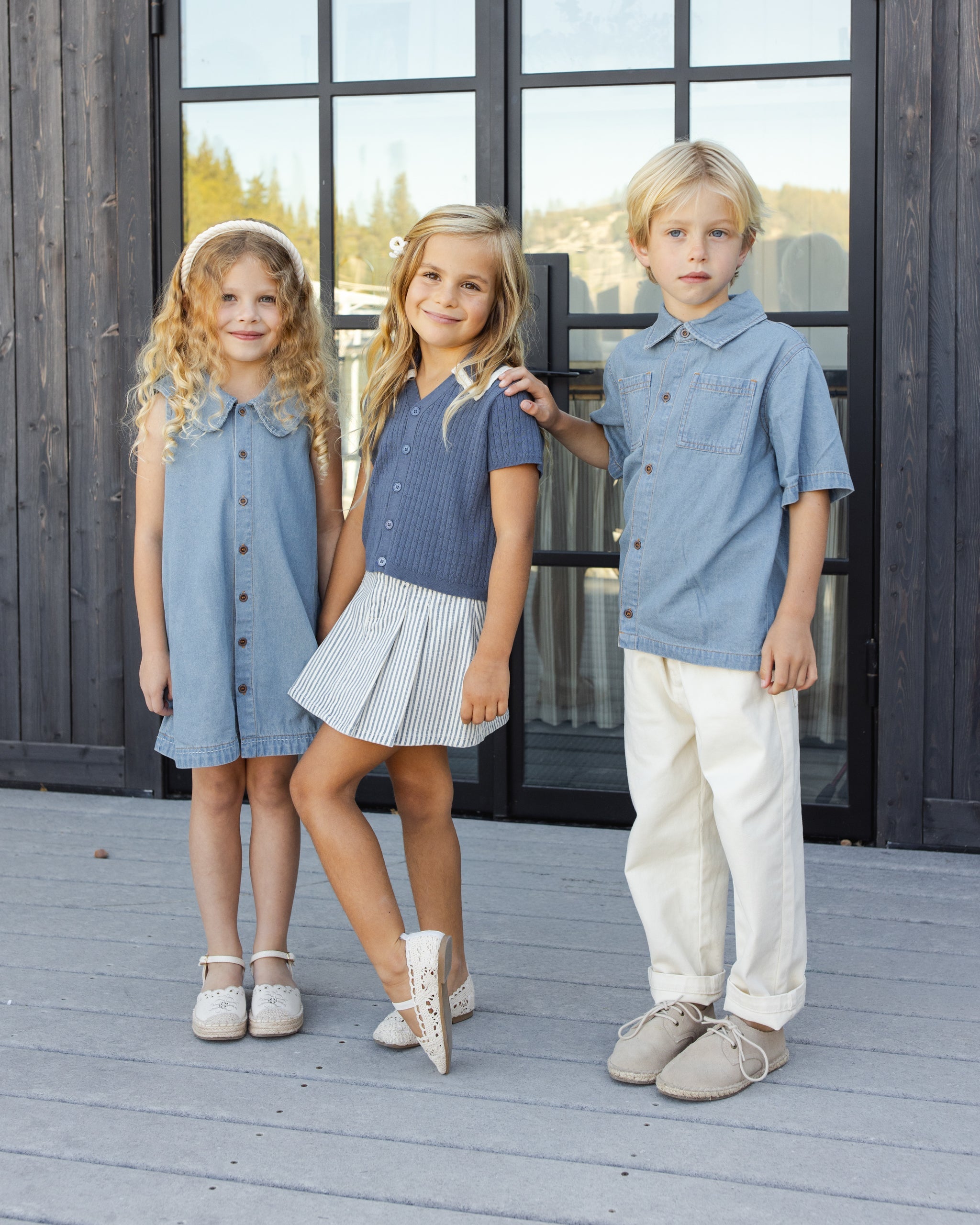 Adria Dress Washed Blue