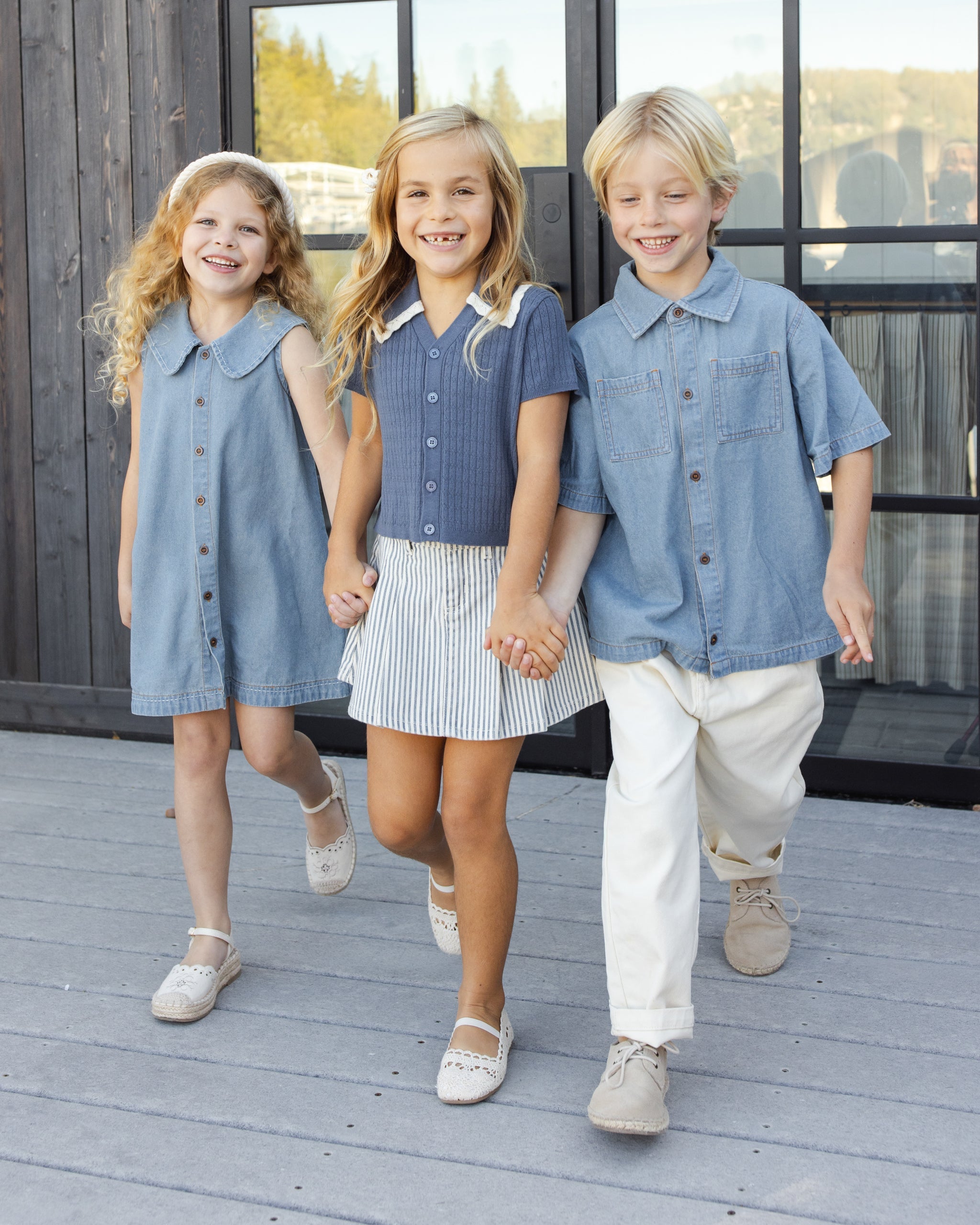 Adria Dress Washed Blue